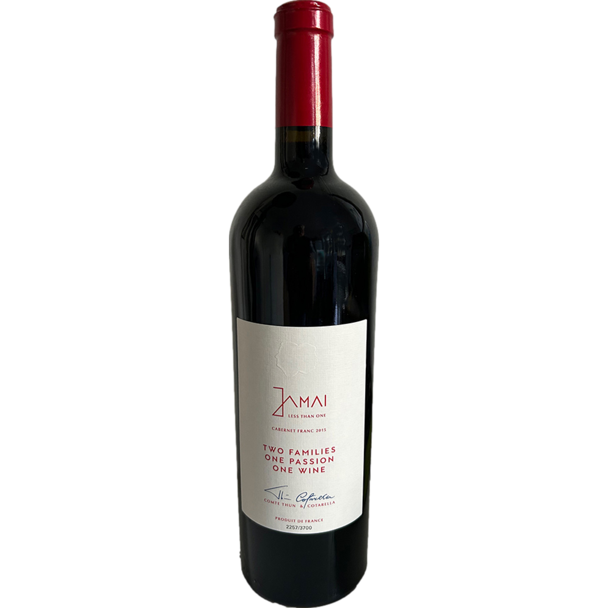 Comte de Thun Jamai, Vin de France, Südwestfrankreich, 2015, Rotwein