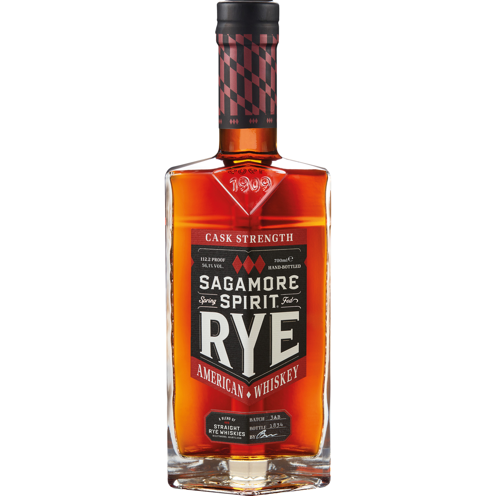 Sagamore Cask Strength Rye Whiskey, Maryland, 0,7 L, 56,1% Vol., Maryland, Spirituosen - Spirituosen