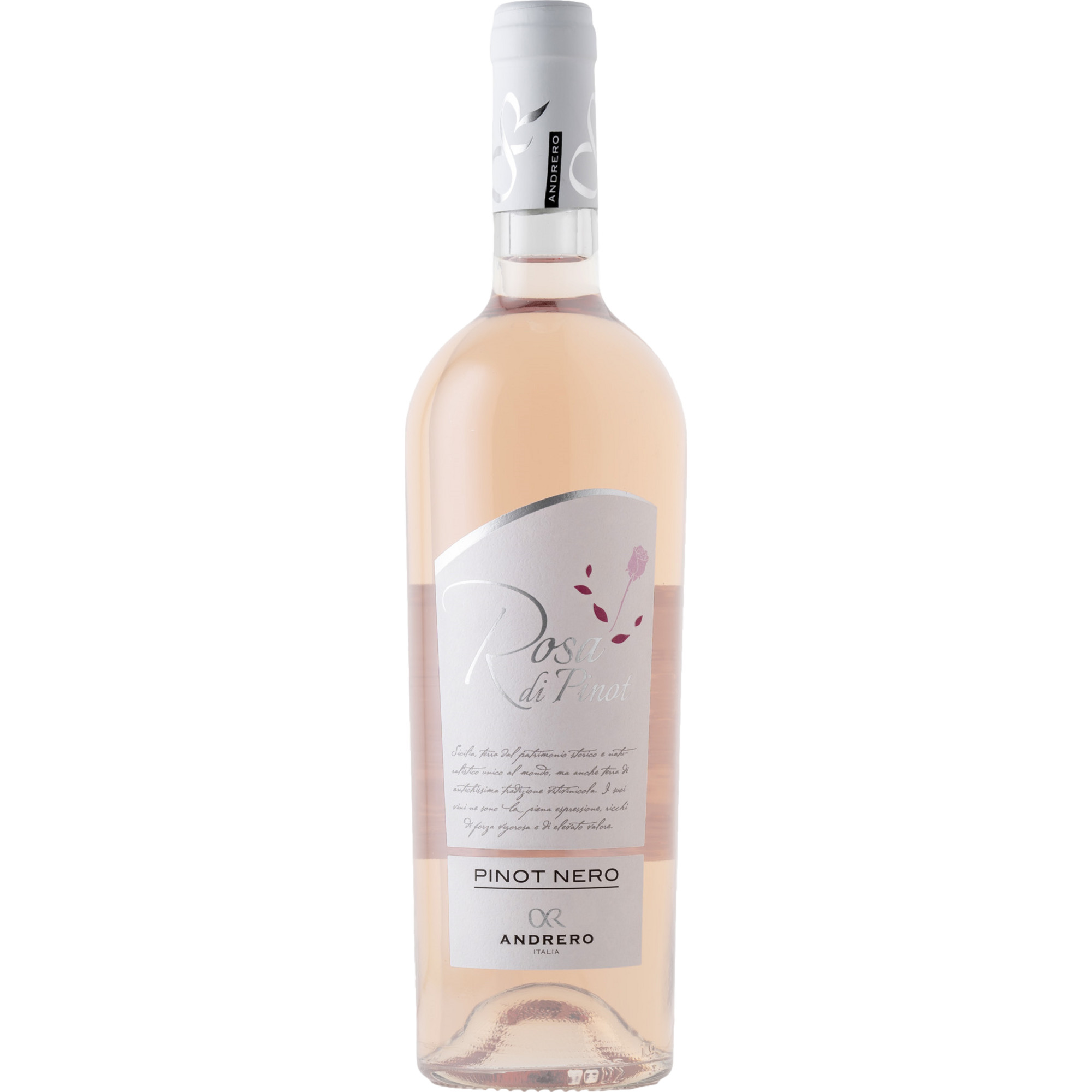 Andrero Rosa di Pinot Lucido Pinot Grigio, Terre Siciliane IGP, Sizilien, 2024, Roséwein