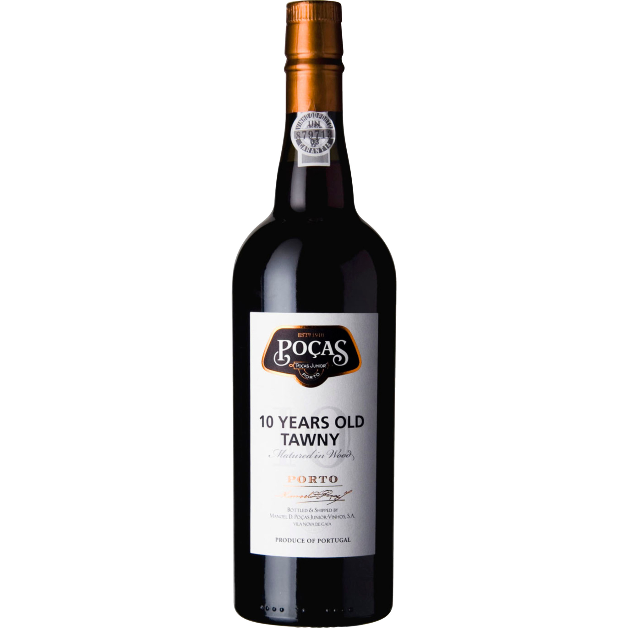 Poças 10 Years Old Tawny Port, Vinho do Porto DOC, 0,75 L, 20% Vol., Douro, Spirituosen