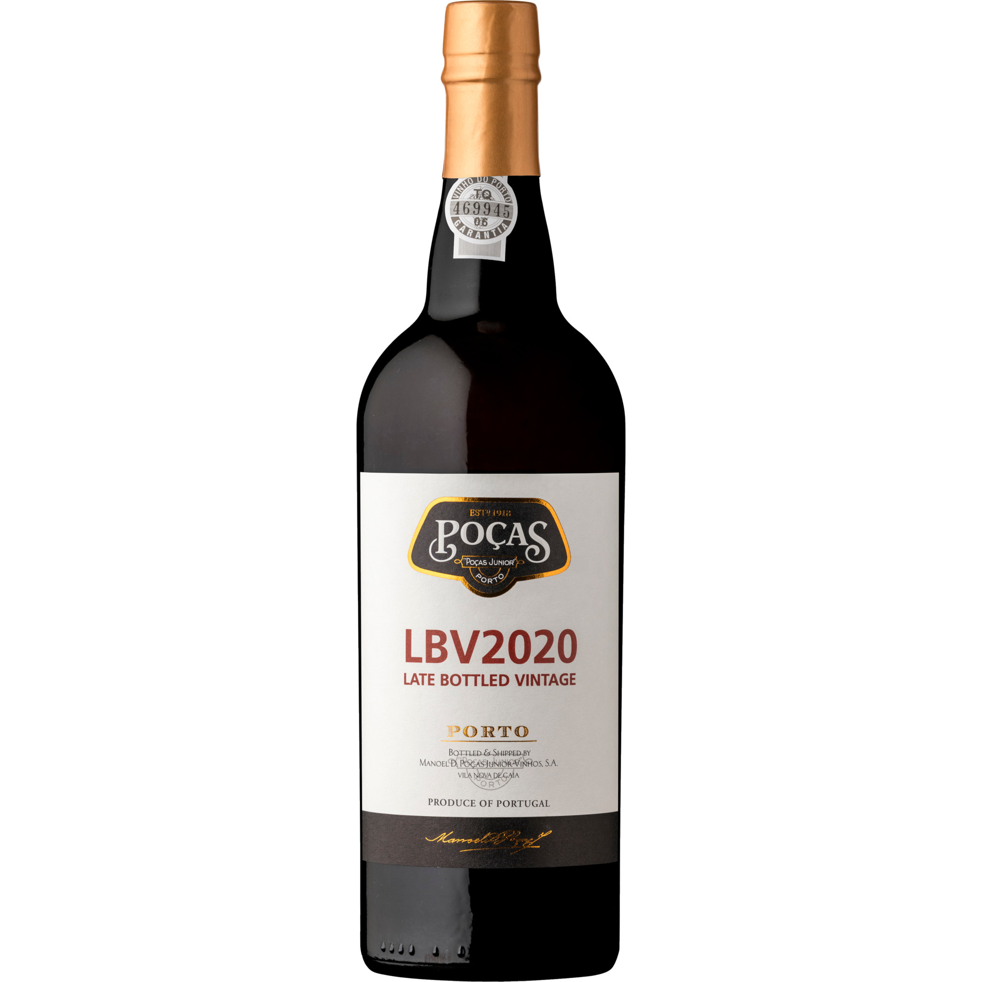 Poças Late Bottled Vintage 2020 Port, Vinho do Porto DOC, 0,75 L, 19,5% Vol., Douro, Spirituosen