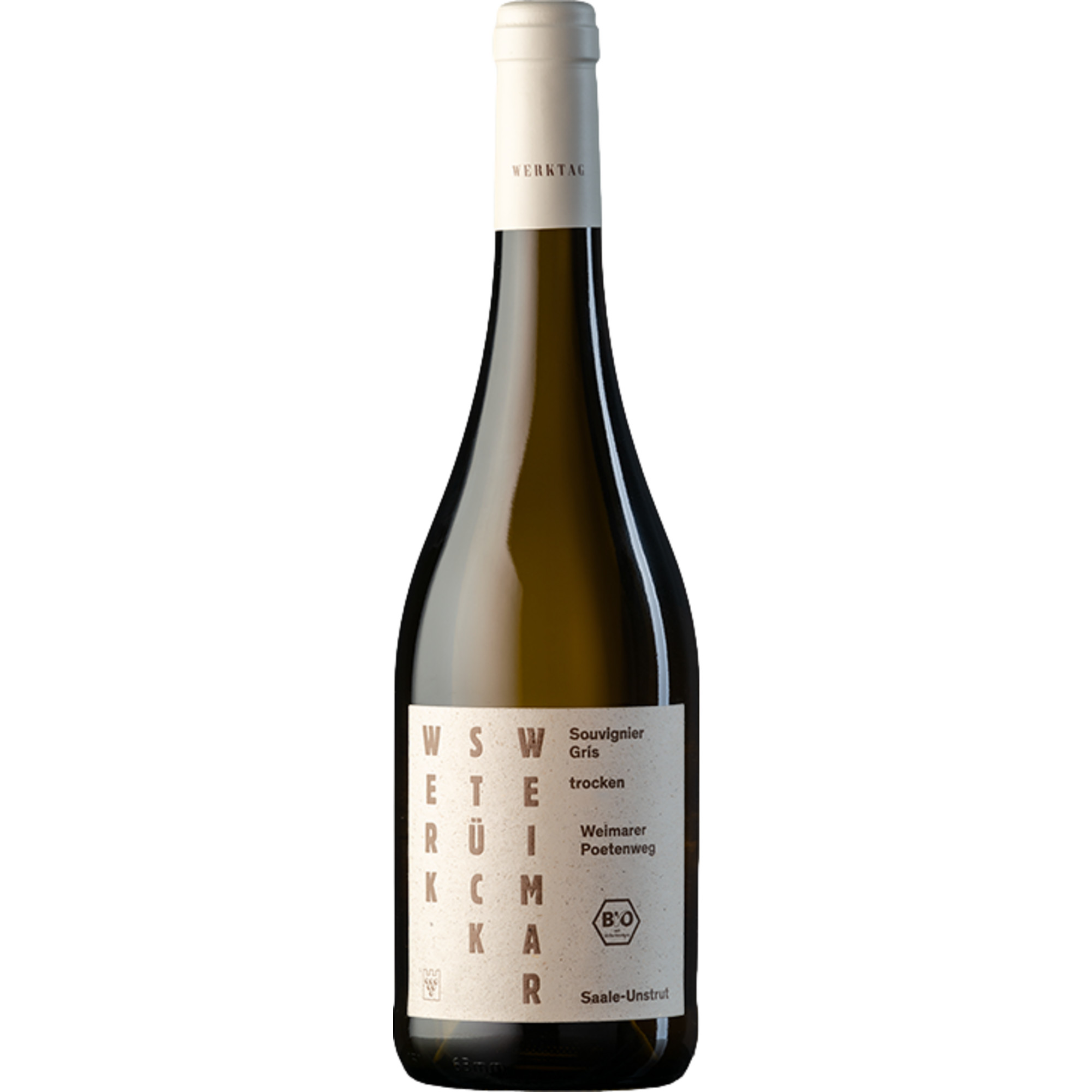 Werkstück Weimar Souvignier Gris Spätlese, Trocken, Saale-Unstrut, Saale-Unstrut, 2024, Weißwein
