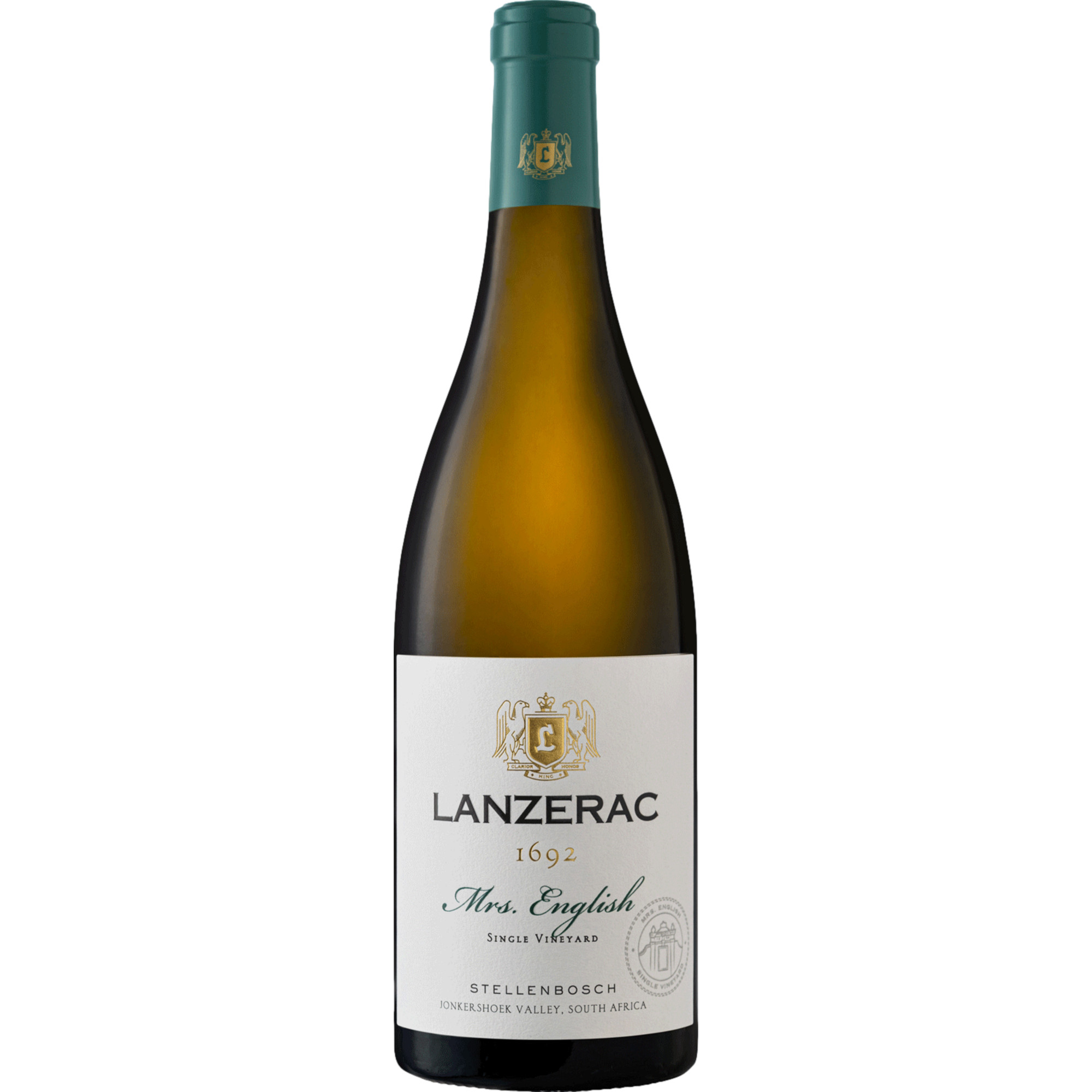 Lanzerac Mrs. English Chardonnay Single Vineyard, WO Jonkershoek Valley, Western Cape, 2024, Weißwein