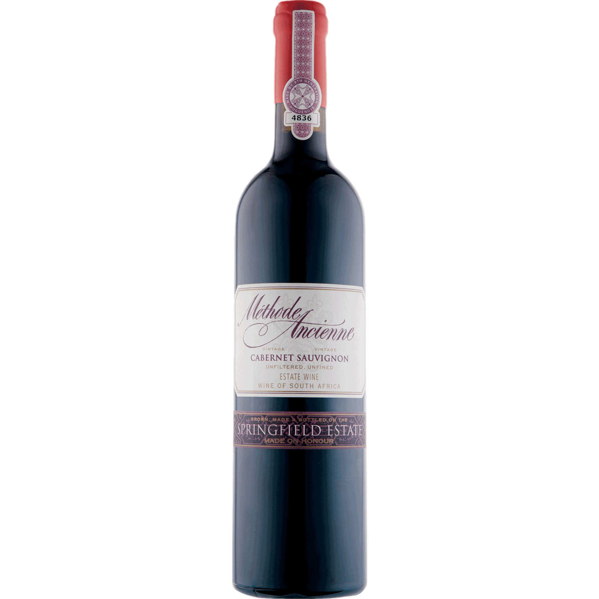Springfield Méthode Ancienne Cabernet Sauvignon, WO Robertson, Western Cape, 2017, Rotwein