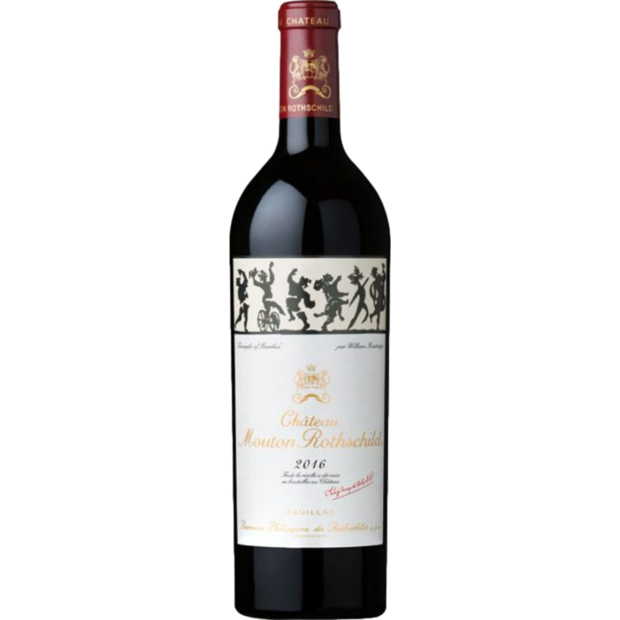 Château Mouton Rothschild Premier Grand Cru Classé, Pauillac AOP, Bordeaux, 2016, Rotwein