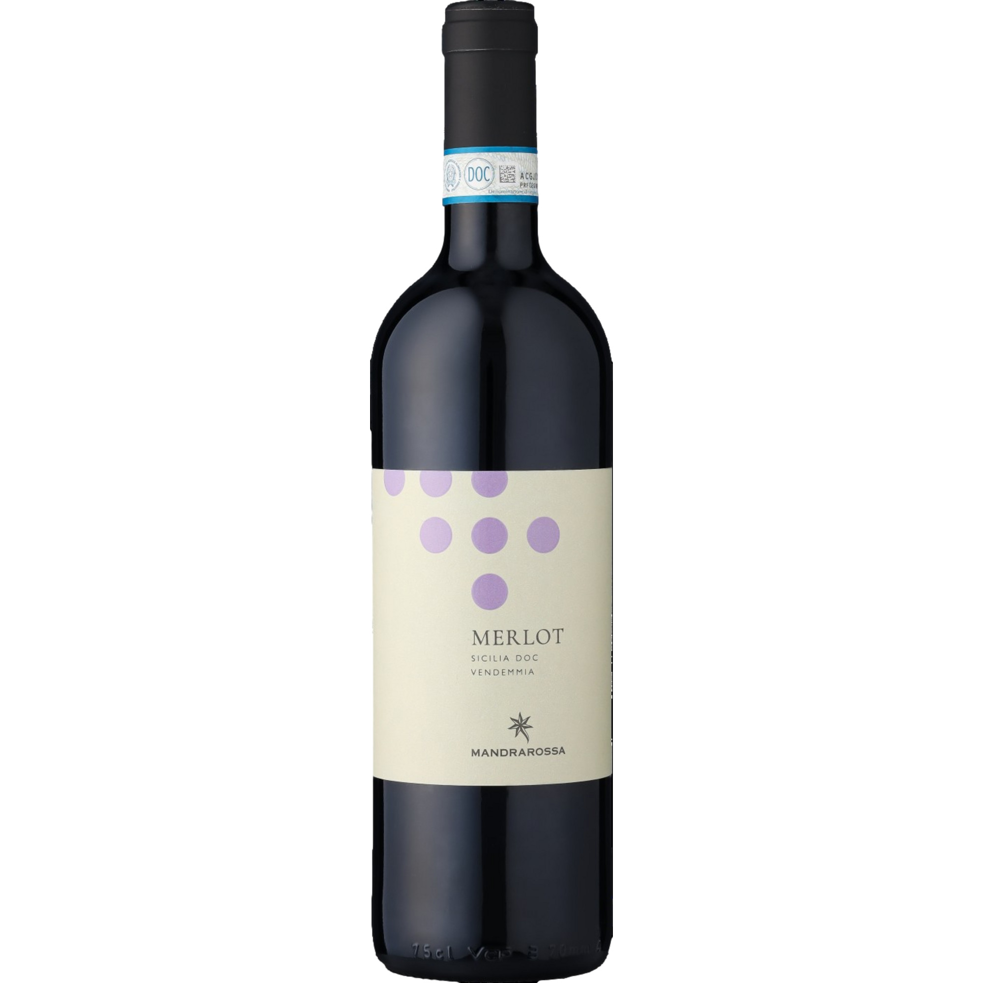 Mandrarossa Rupenera Merlot Bio, Sicilia DOC, Sizilien, 2024, Rotwein