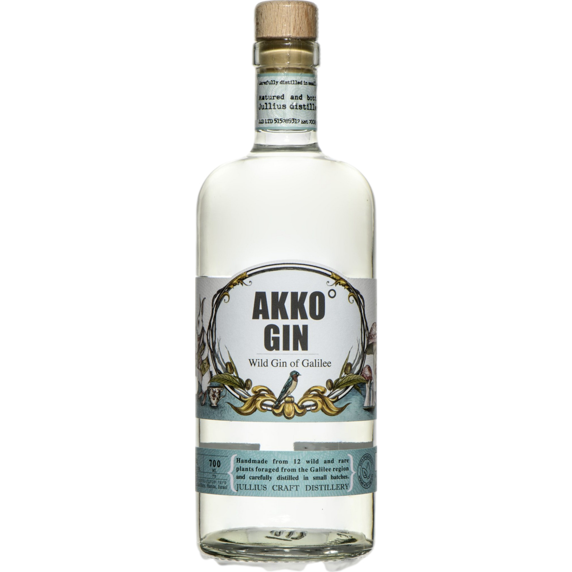 Jullius Akko Gin, Israel, 0,7 L, 40% Vol., Spirituosen - Spirituosen
