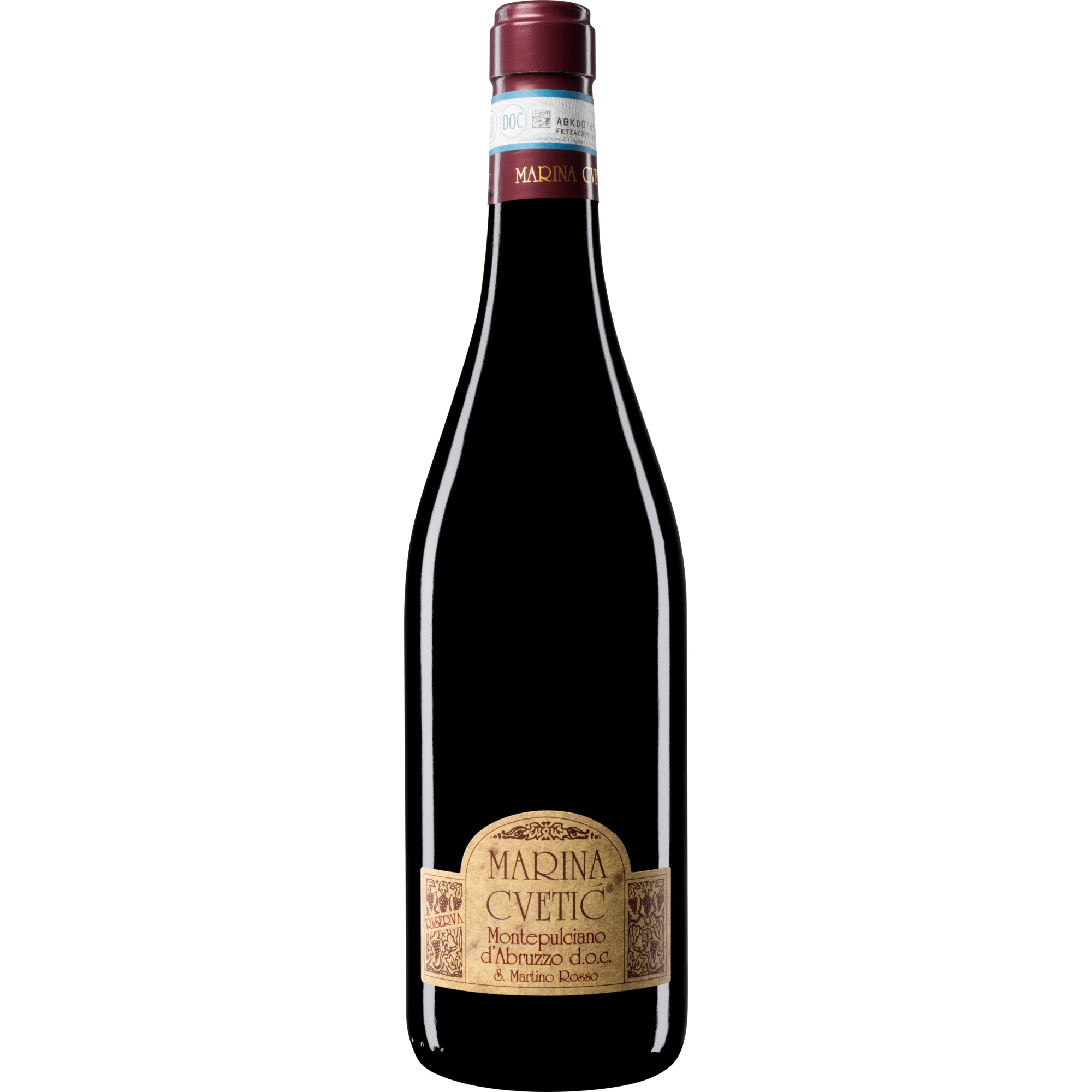 Marina Cvetic Montepulciano d'Abruzzo Riserva, Montepulciano d'Abruzzo DOC, Abruzzen, 2021, Rotwein