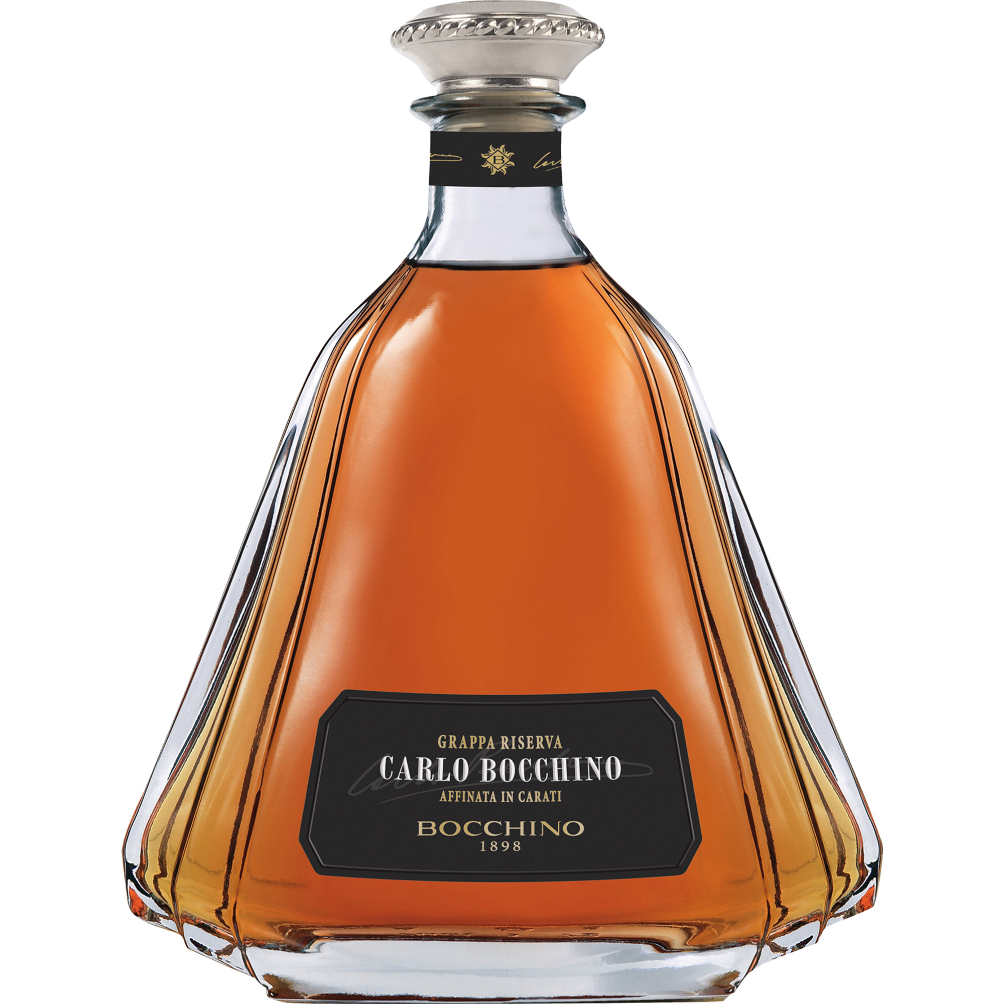 Carlo Bocchino Grappa Riserva, Piemont, 3,0L inkl Pipette, Piemont, Spirituosen