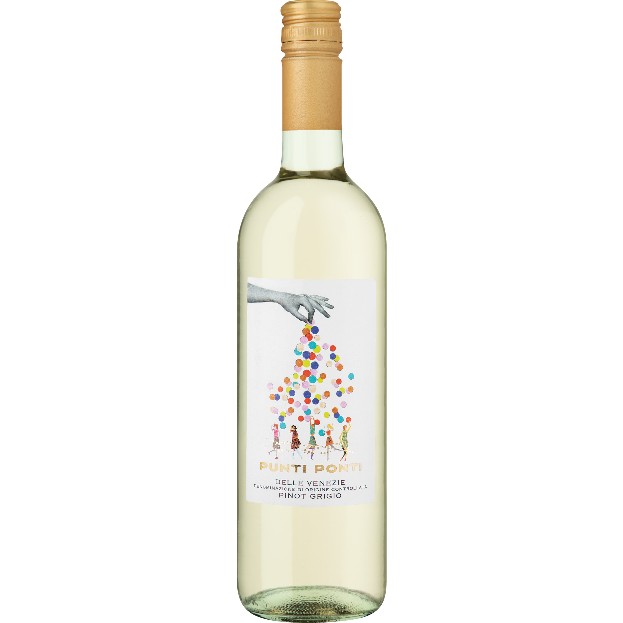 Punti Ponti Pinot Grigio, delle Venezie DOC, Venetien, 2025, Weißwein