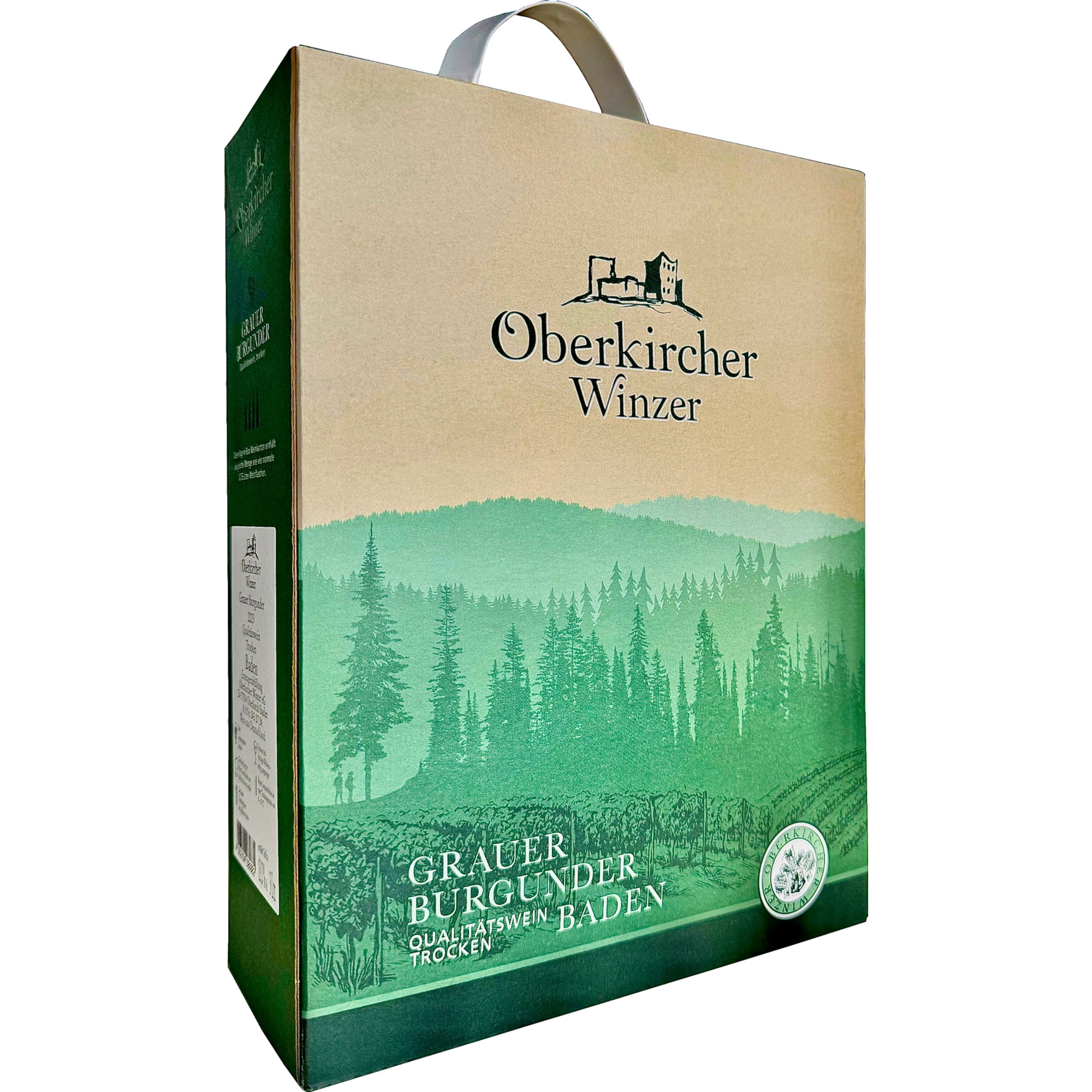 Oberkircher Grauer Burgunder, Trocken, Baden, Bag in Box 3,0 L, Baden, 2024, Weißwein