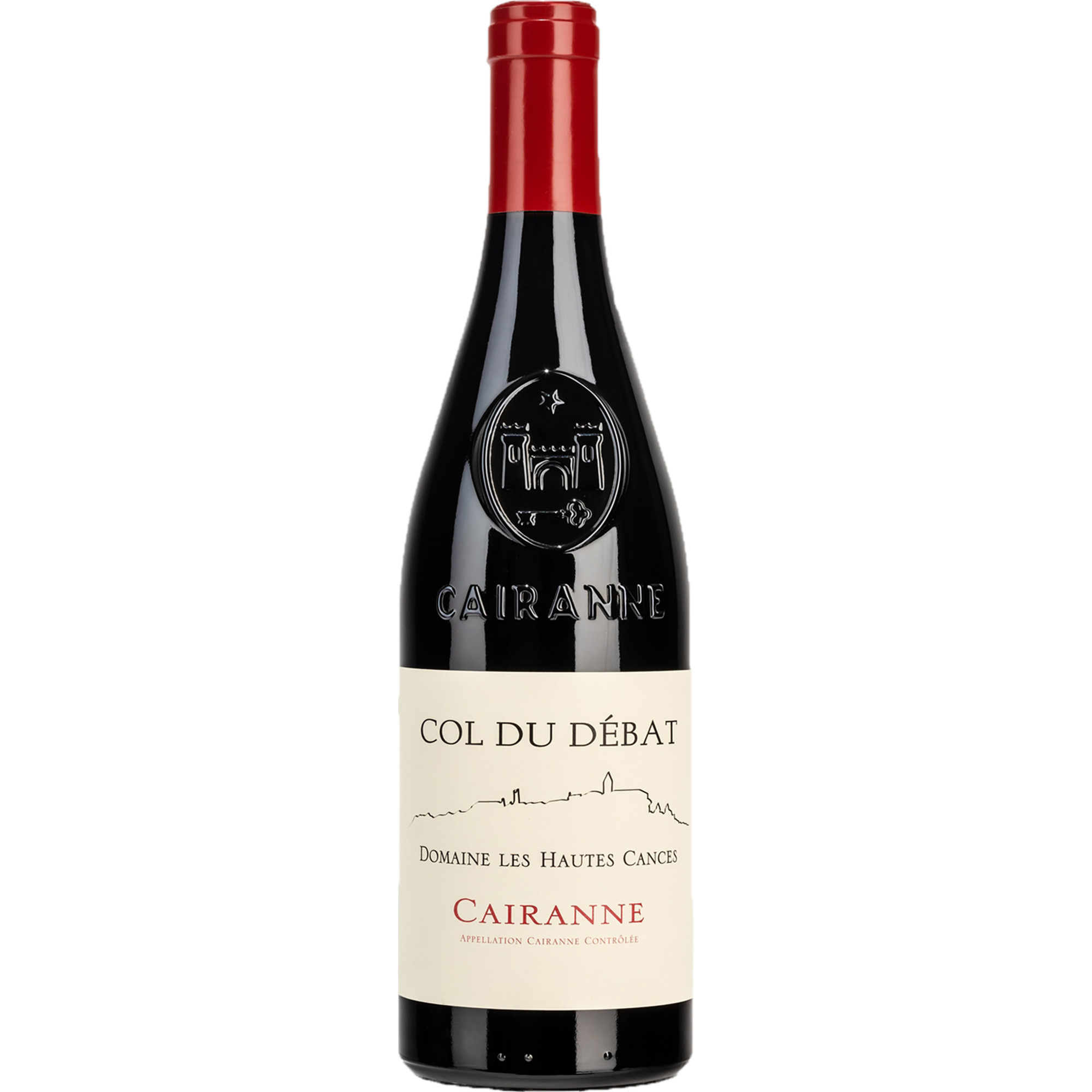 Cairanne Col du Débat Rouge, Côtes du Rhône AOP, Rhône, 2019, Rotwein