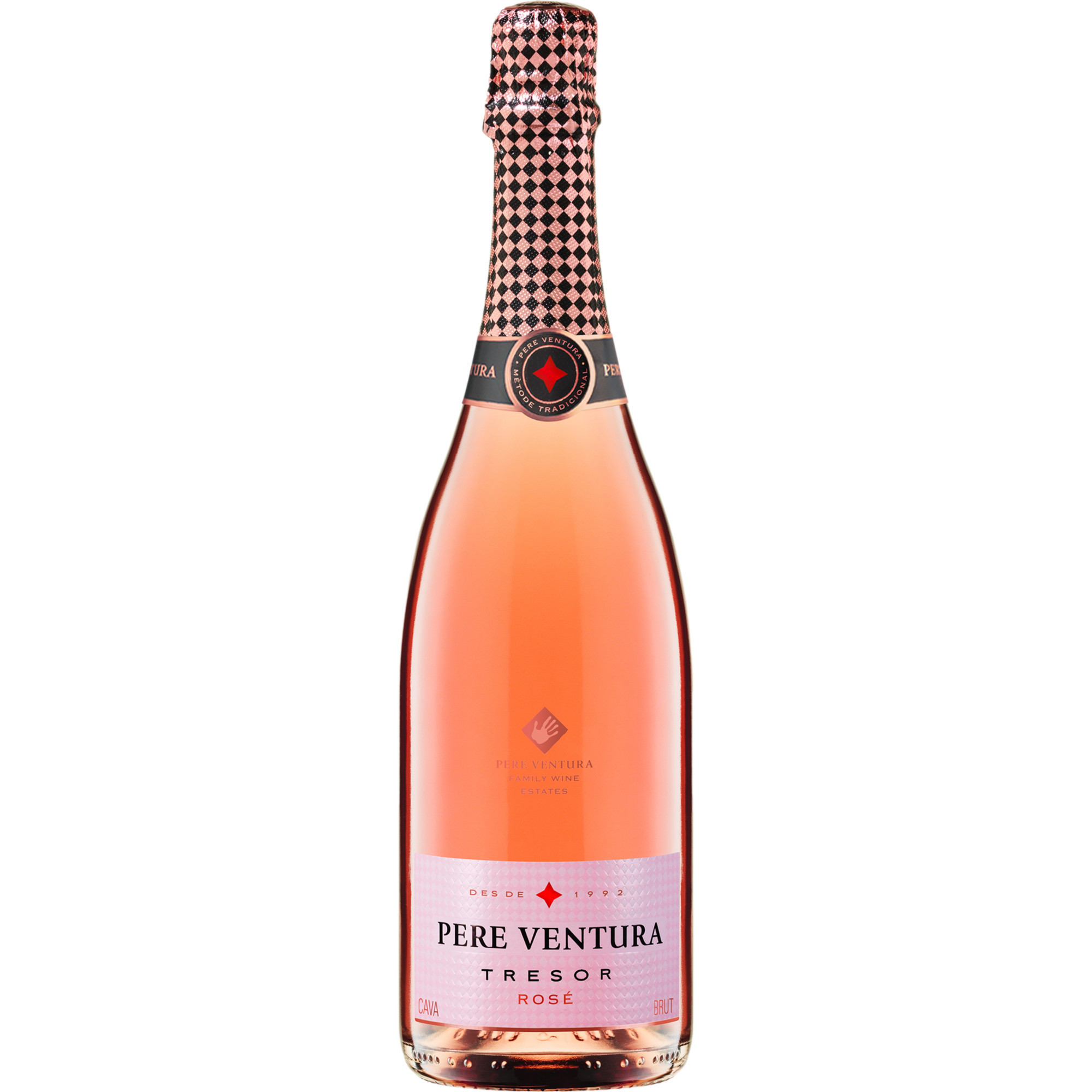 Pere Ventura Tresor Rosé, Cava DOP, Katalonien, Schaumwein - Sekt & Crémant