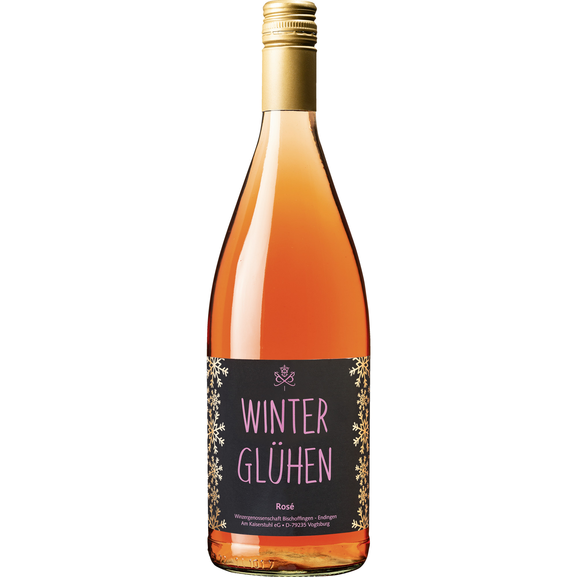 Bischoffinger Winterglühen Rosé QbA, Baden, 1 Liter, Baden, Roséwein