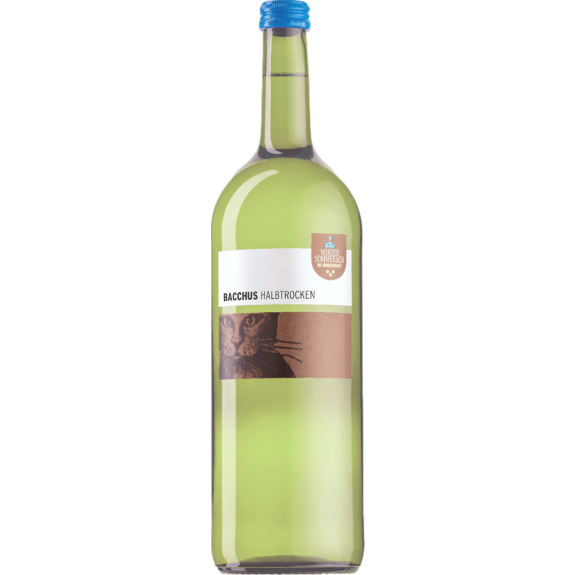 Winzer Sommerach Bacchus, Halbtrocken, Franken, 1 Liter, Franken, 2024, Weißwein