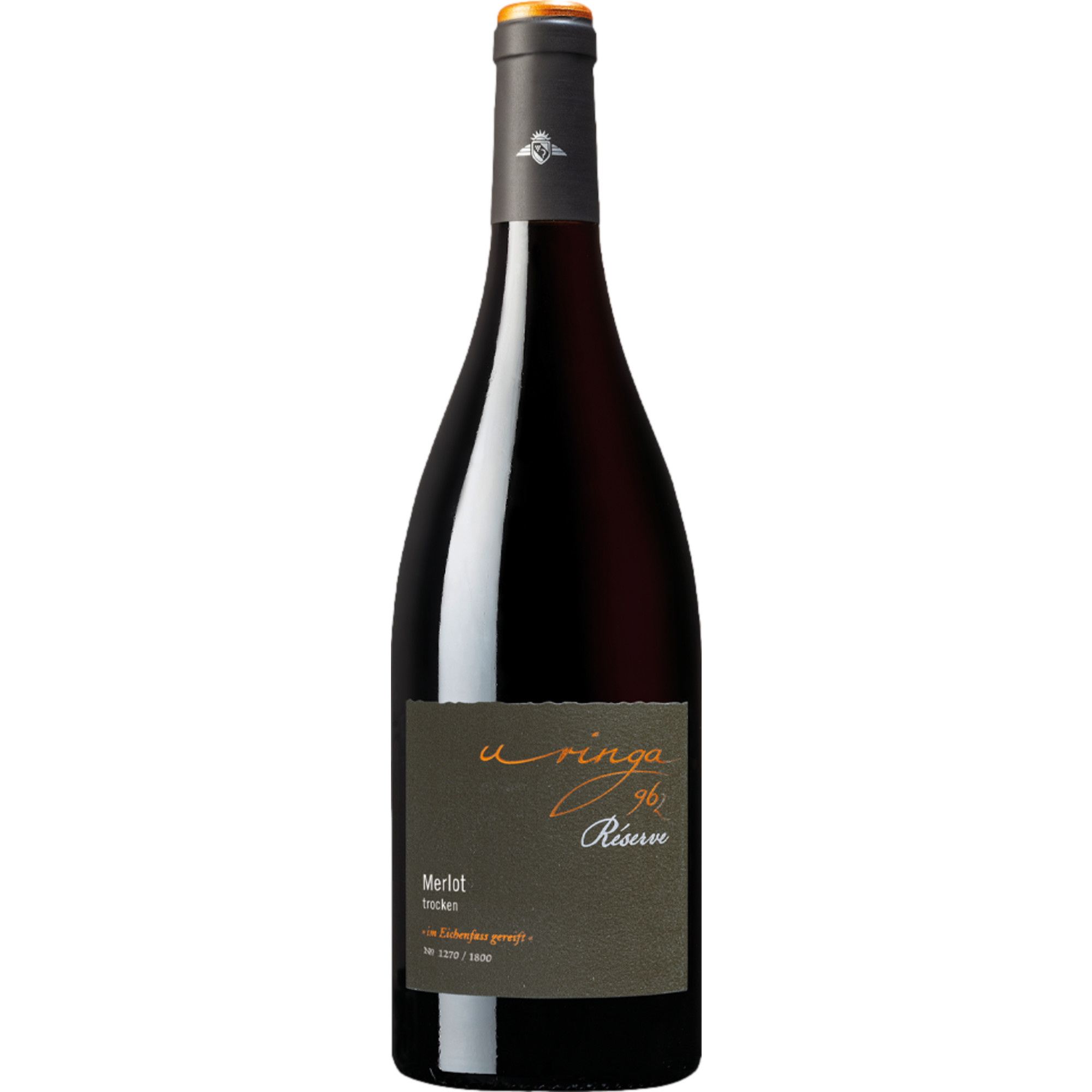 Uringa 962 Ihringer Fohrenberg Merlot, Trocken, Baden, Baden, 2019, Rotwein