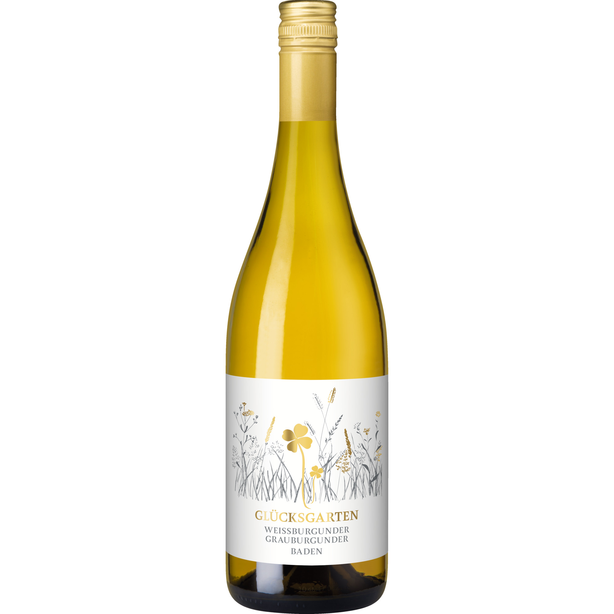 Glücksgarten Weißburgunder-Grauburgunder, Trocken, Baden, Baden, 2025, Weißwein