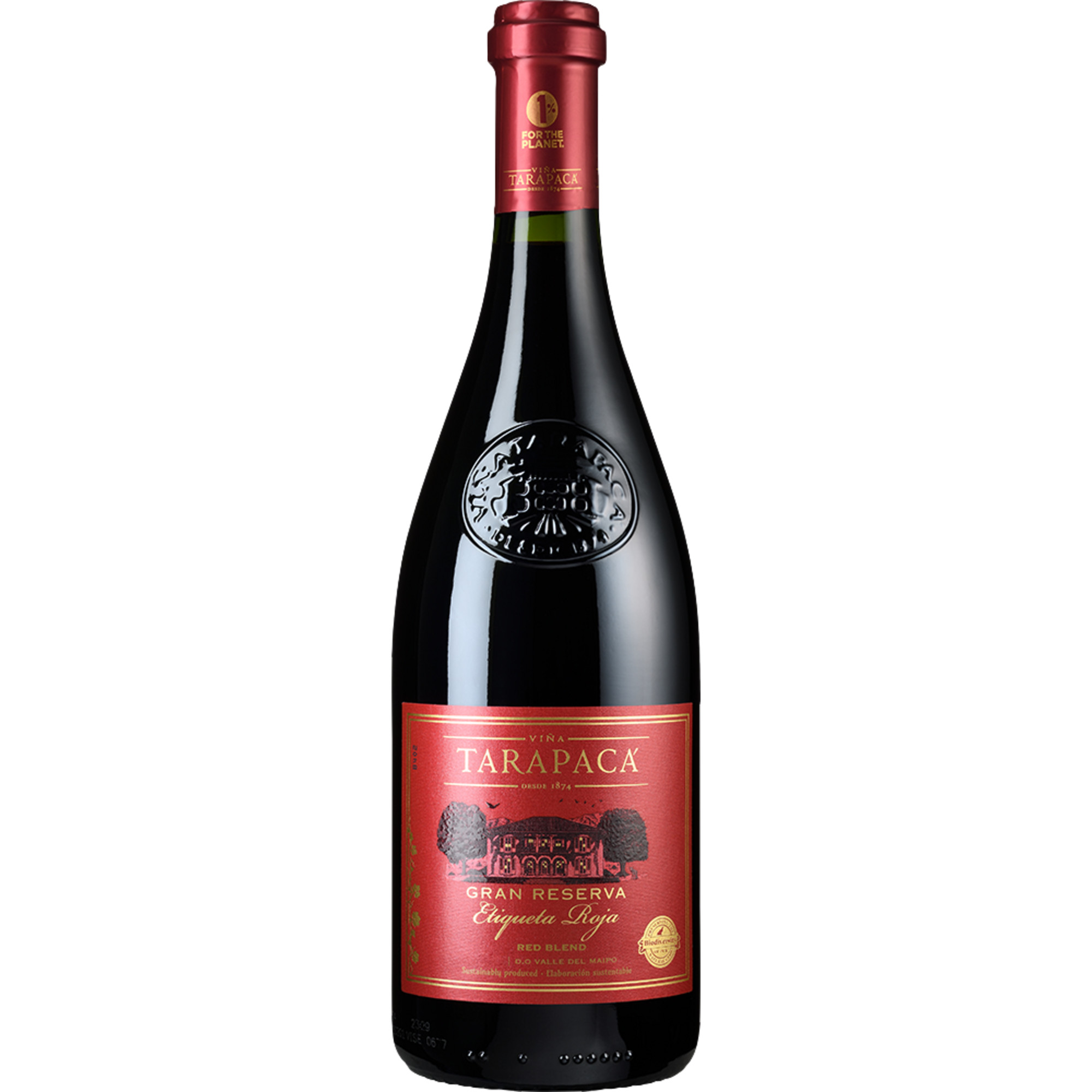 Tarapacá Etiqueta Roja Gran Reserva, Valle del Maipo, Maipo Valley, 2022, Rotwein