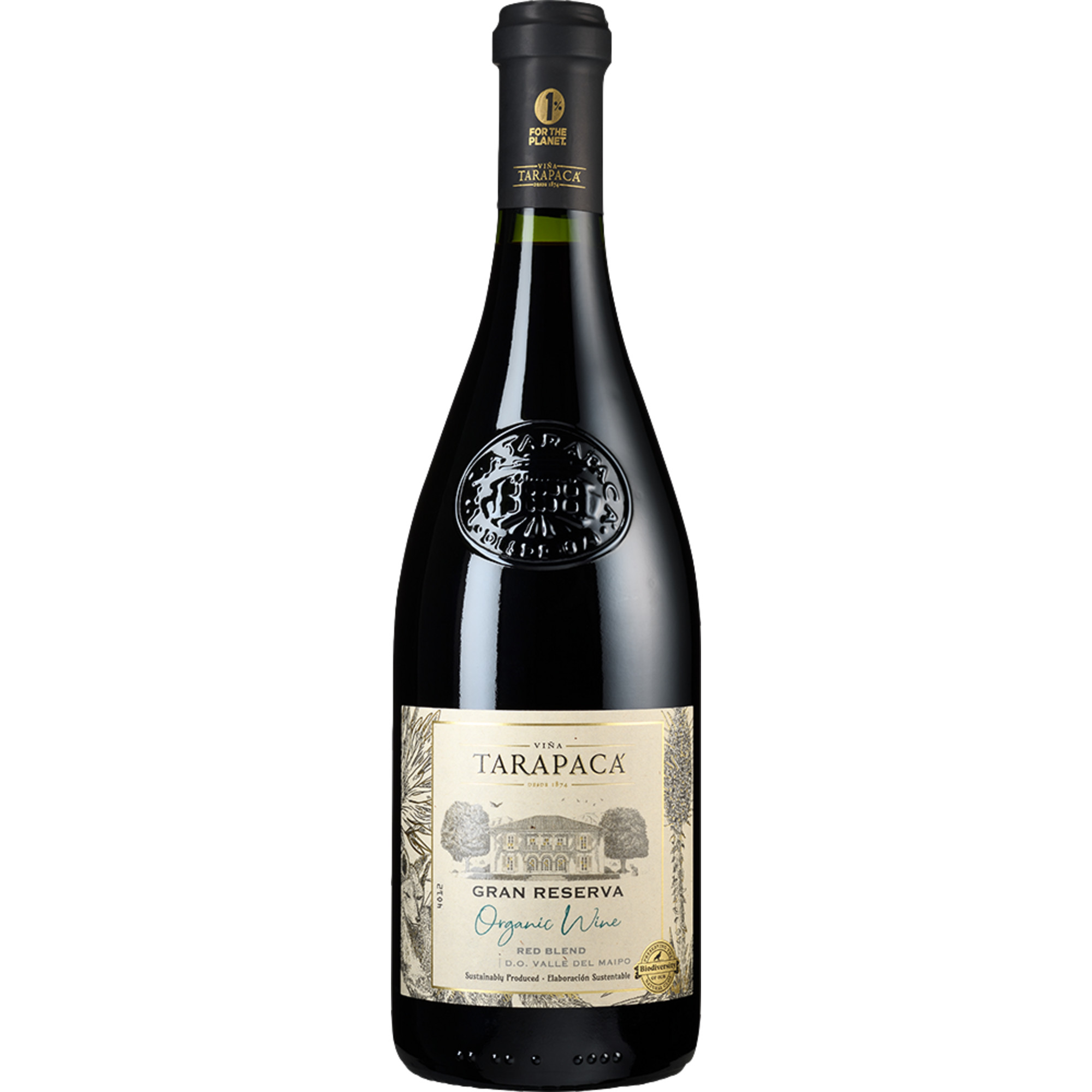 Tarapacá Gran Reserva Bio, Valle del Maipo, Maipo Valley, 2022, Rotwein