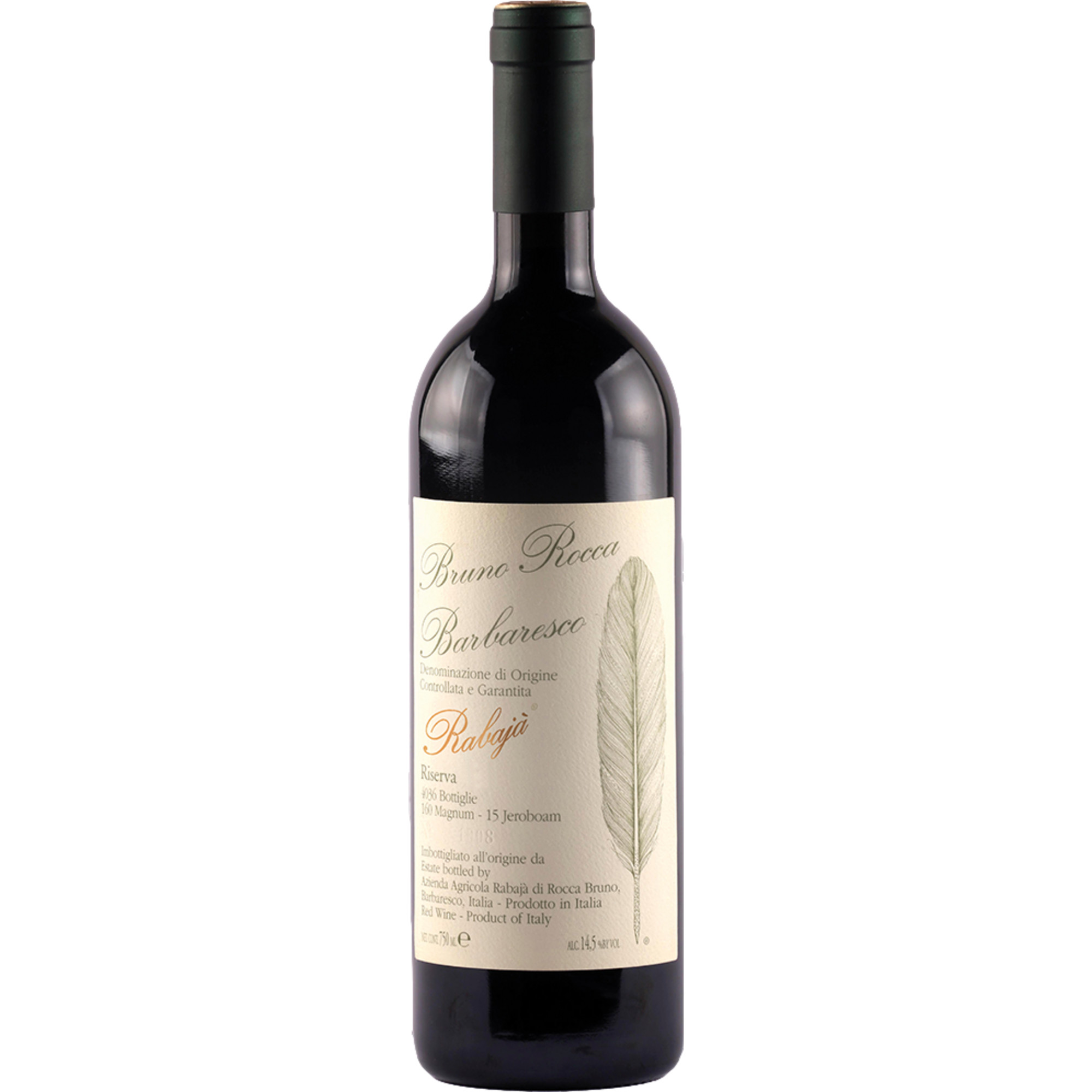 Bruno Rocca Riserva Rabajà Barbaresco, Barbaresco DOCG, Piemont, 2019, Rotwein