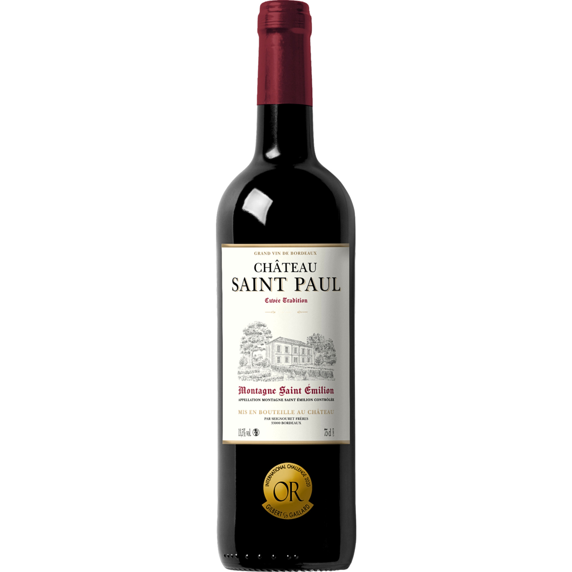 Montagne Cuvée Tradition, Saint Emilion AOC, Bordeaux, 2020, Rotwein