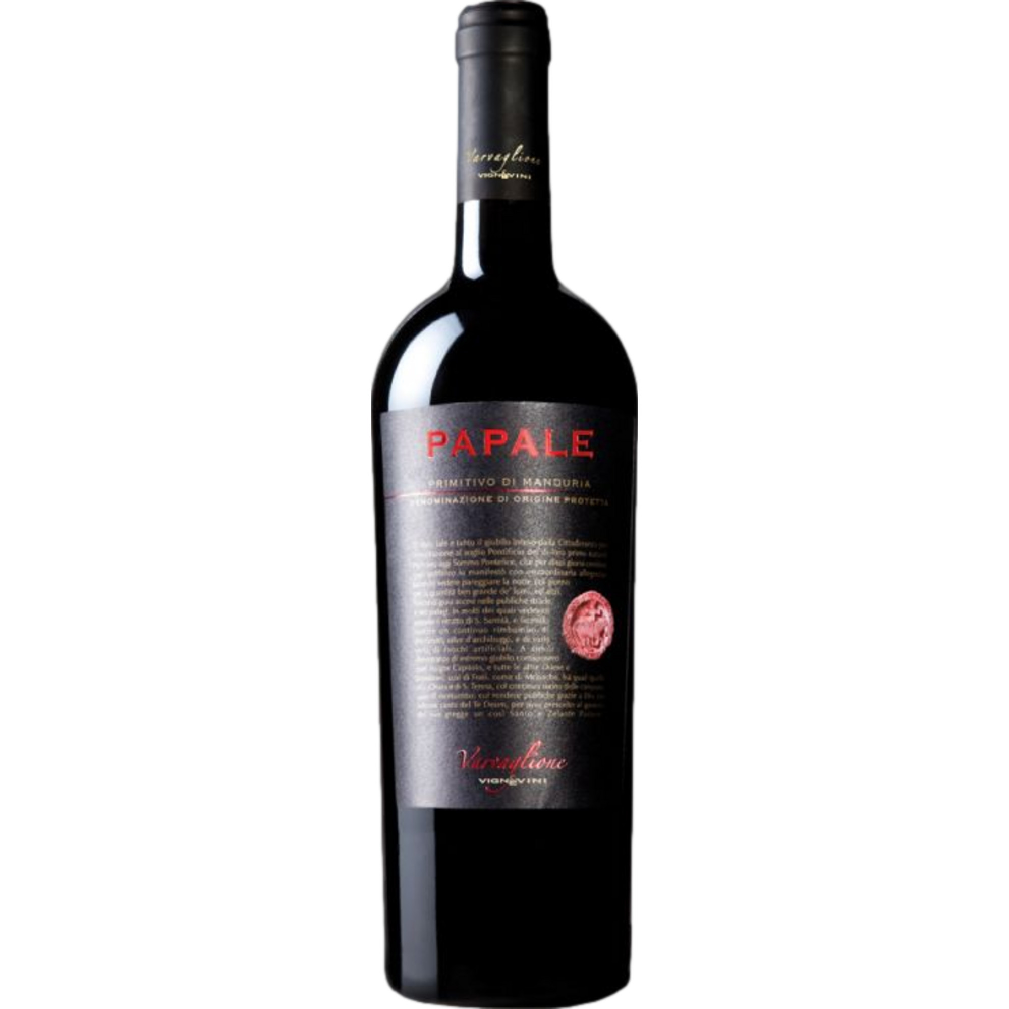 Varvaglione Papale Primitivo di Manduria, Primitivo di Manduria DOC, Apulien, 2023, Rotwein