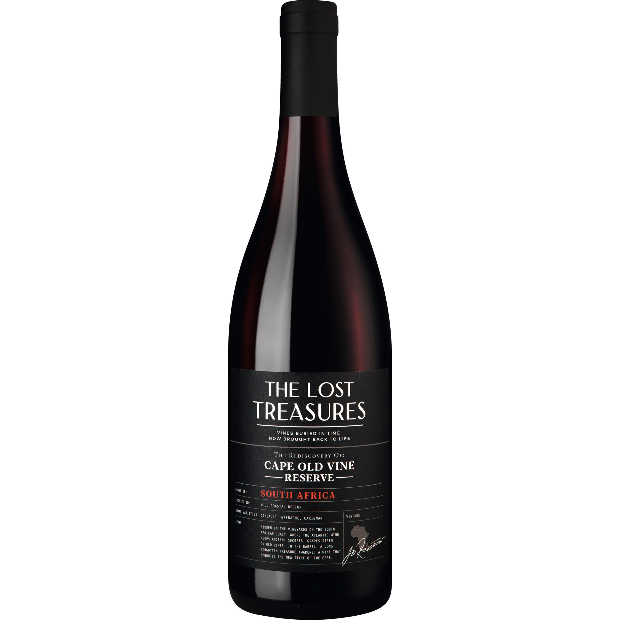 The Lost Treasures Cape Old Vine Reserve, WO Coastal Region, Western Cape, 2024, Rotwein