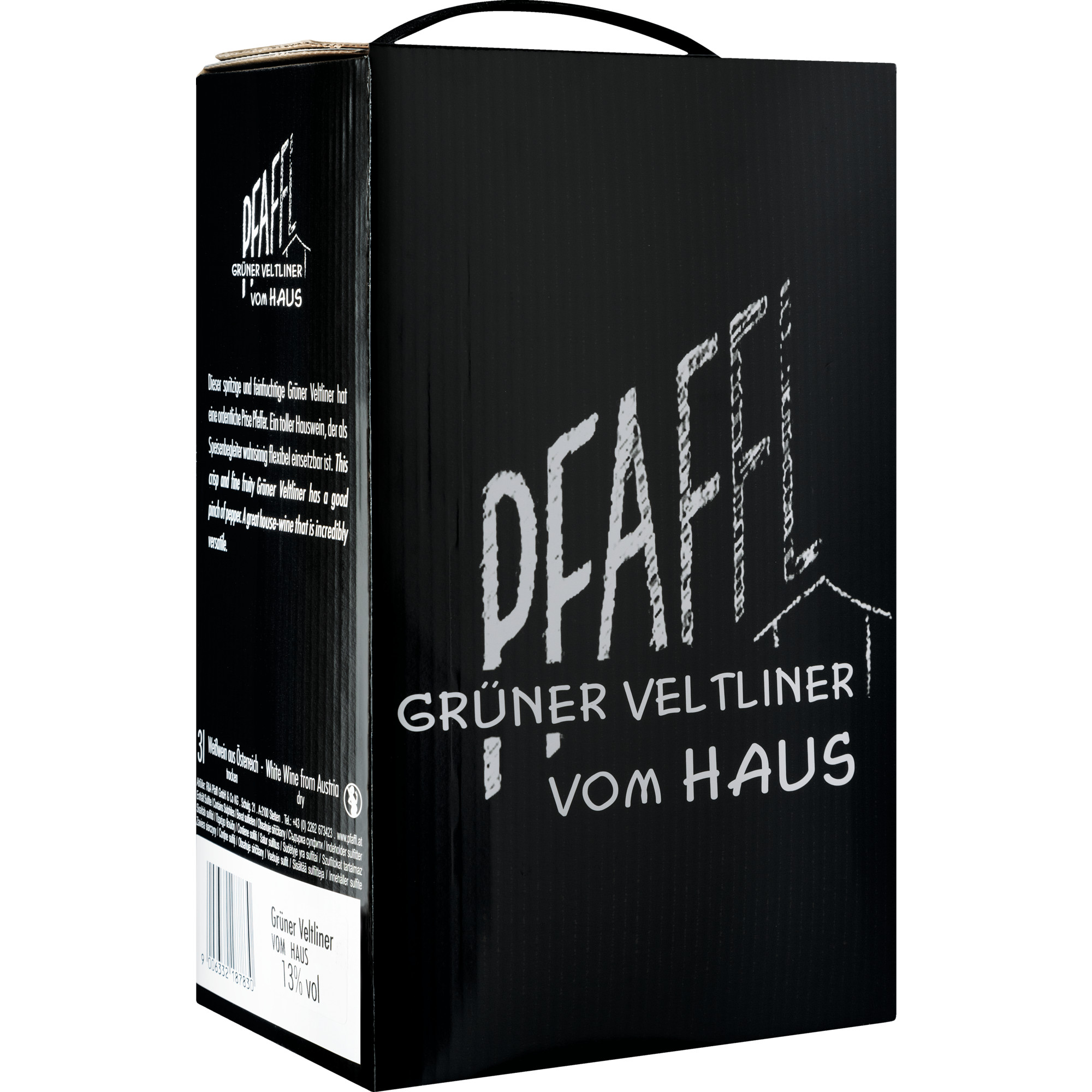 Pfaffl Grüner Veltliner vom Haus, Trocken, Niederösterreich, Bag in Box Niederösterreich, 2025, Weißwein