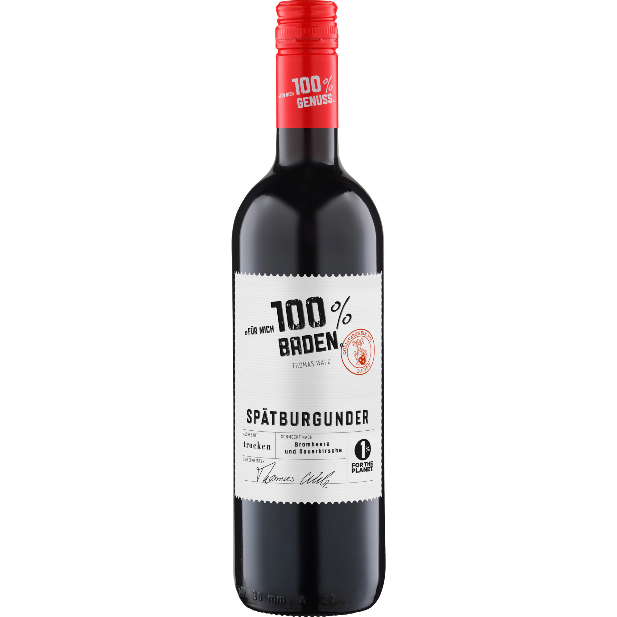 Für mich 100% Spätburgunder, Trocken, Baden, Baden, 2023, Rotwein