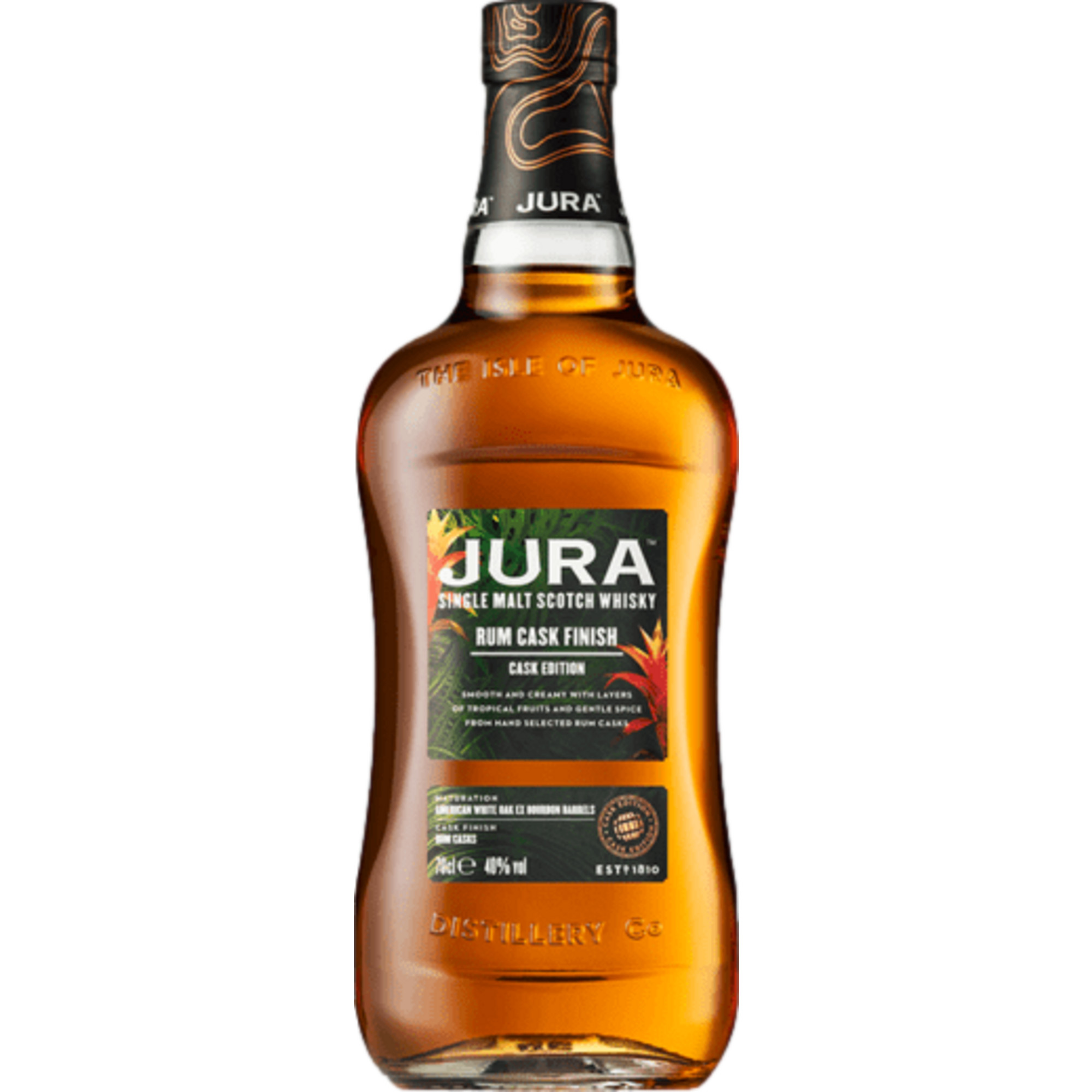 Jura Single Malt Rum Cask Finish, 40% Vol, 0,7L, Schottland, Spirituosen - Spirituosen