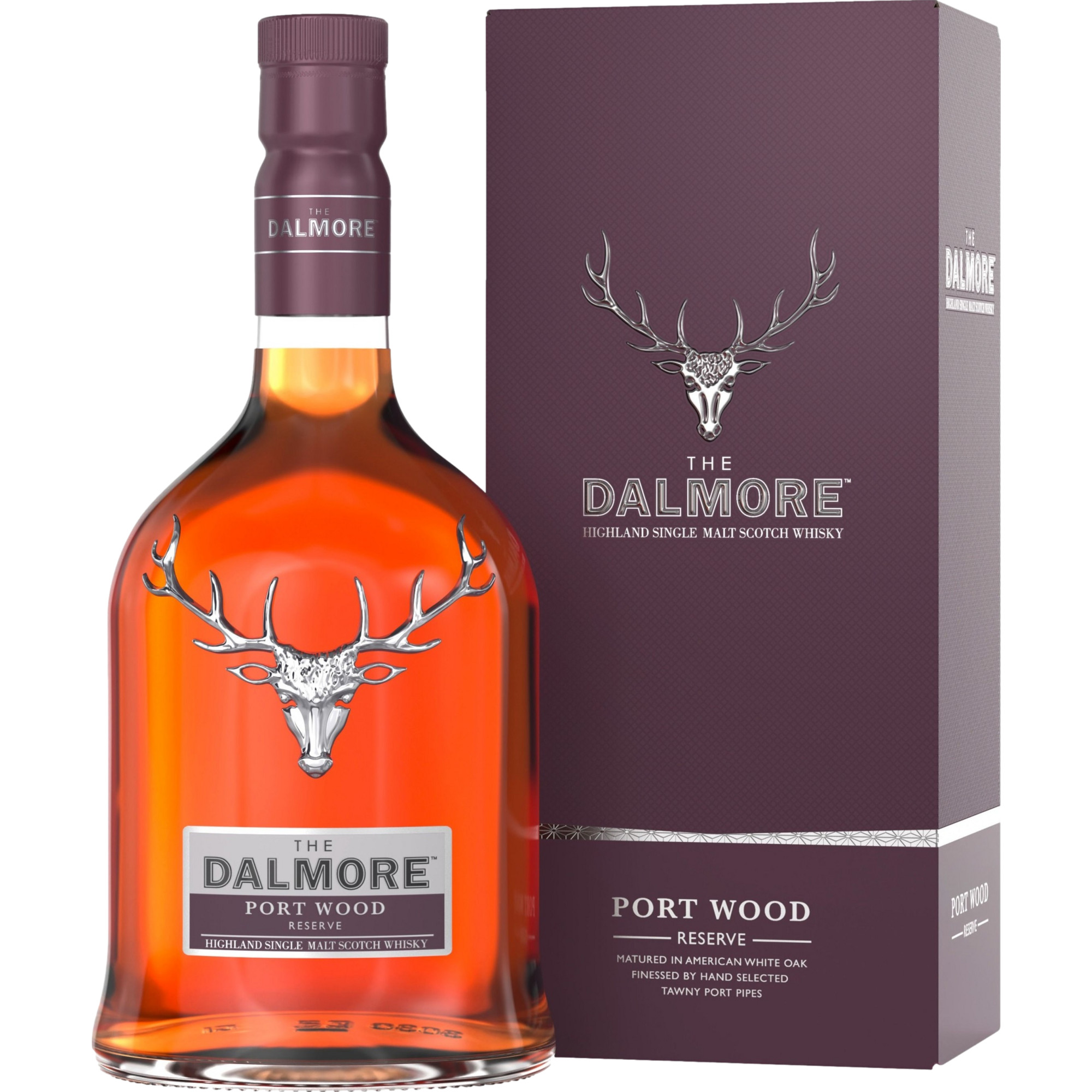 Image of The Dalmore Highland Single Malt Port Wood Reserve, Scotch Whisky, 0,7 L, 46,5% Vol., Spirituosen