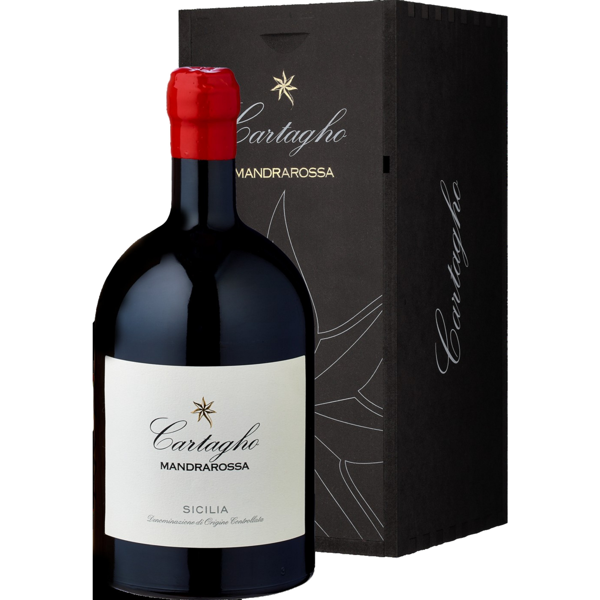 Mandrarossa Cartagho Rosso, Sicilia DOC, Magnum, Barilottiflasche, Sizilien, 2021, Rotwein