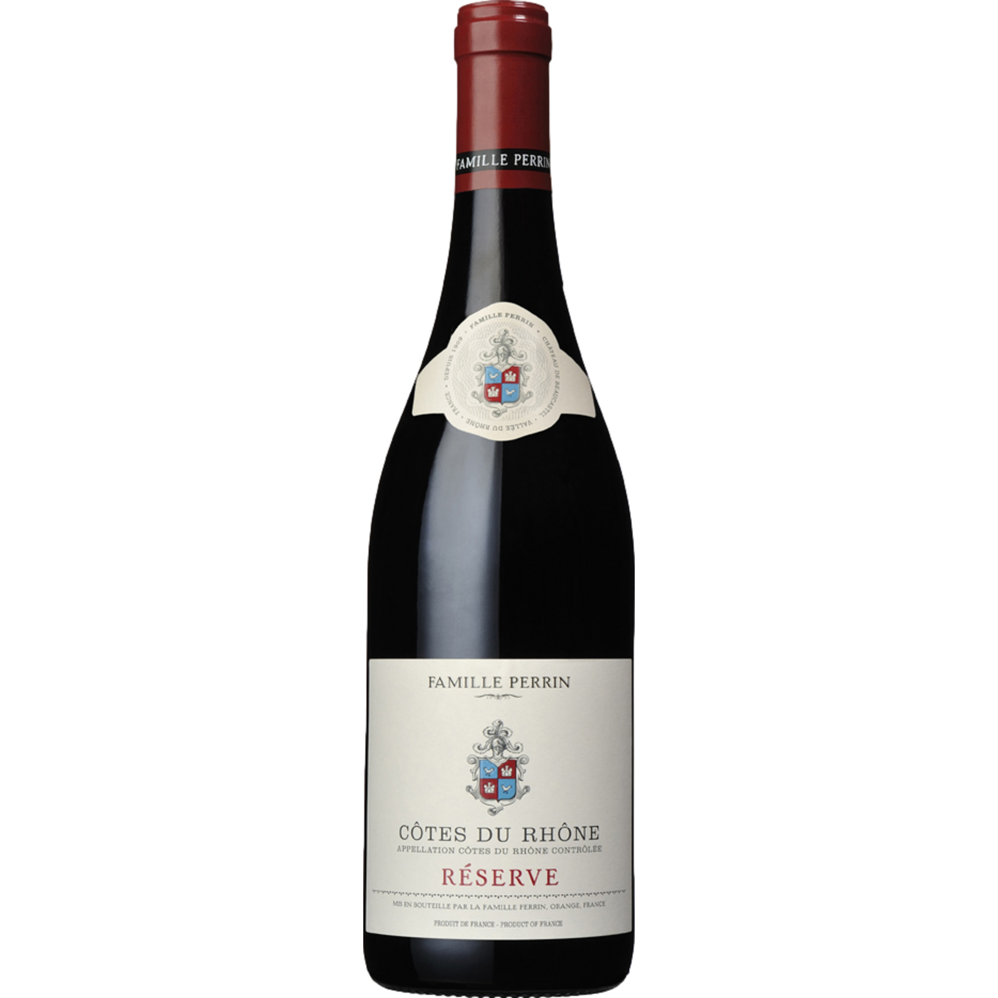 Image of Famille Perrin Côtes du Rhône Réserve, Côtes du Rhône Village AOP, Rhône, 2021, Rotwein