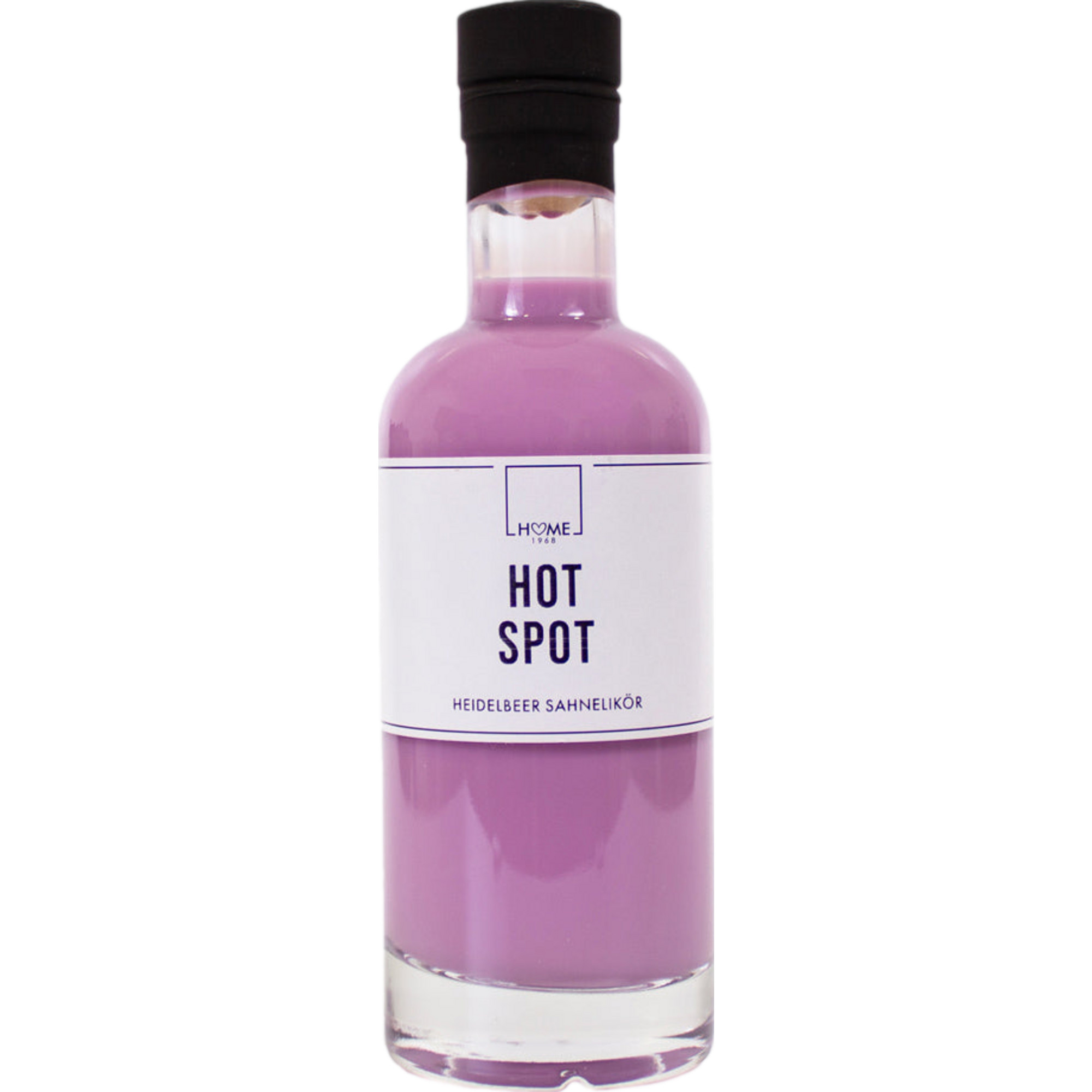 Image of Home 1968 Hot Spot Heidelbeer Sahnelikör, 0,2 L, 18% Vol., Spirituosen