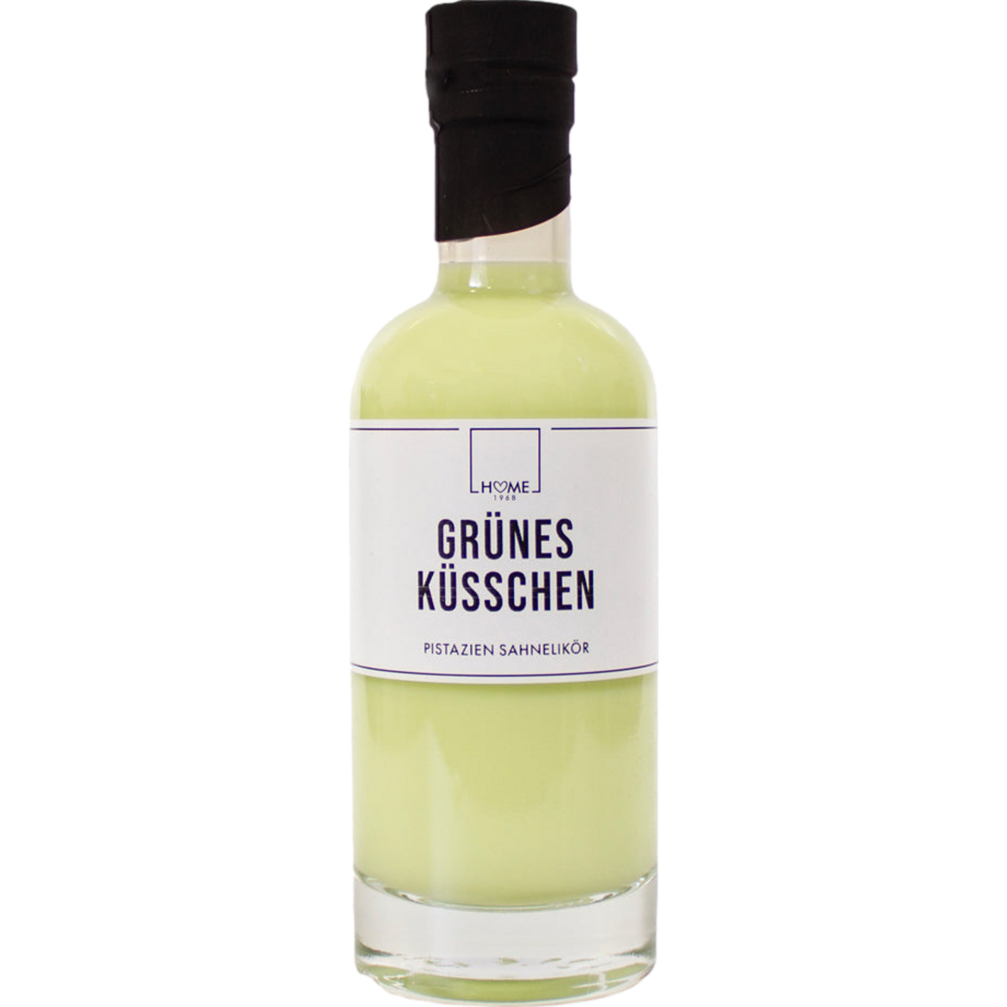 Home 1968 Grünes Küsschen Pistazien Sahnelikör, 0,2 L, 15% Vol., Spirituosen