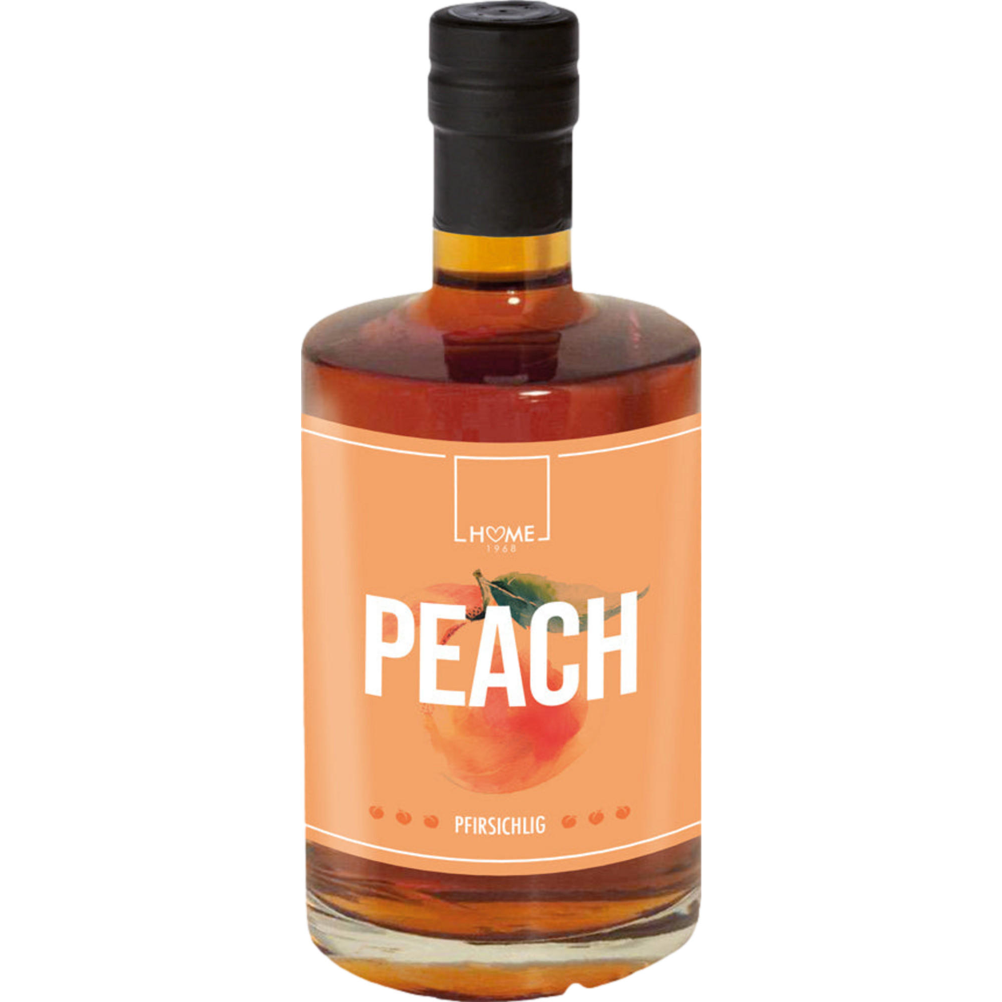Home 1968 Peach Eistee Pfirsich Likör, 0,5 L, 17% Vol., Spirituosen