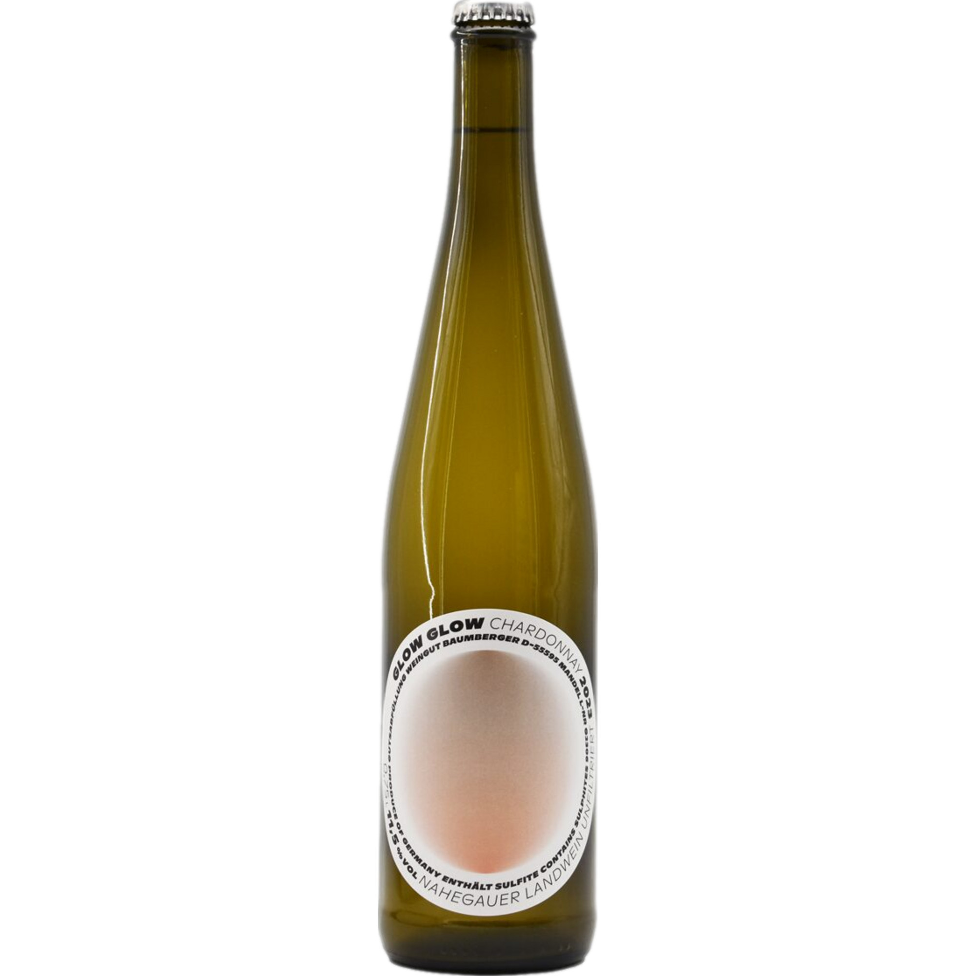 Glow Glow Chardonnay Bio, Trocken, Nahe, Nahe, 2023, Weißwein