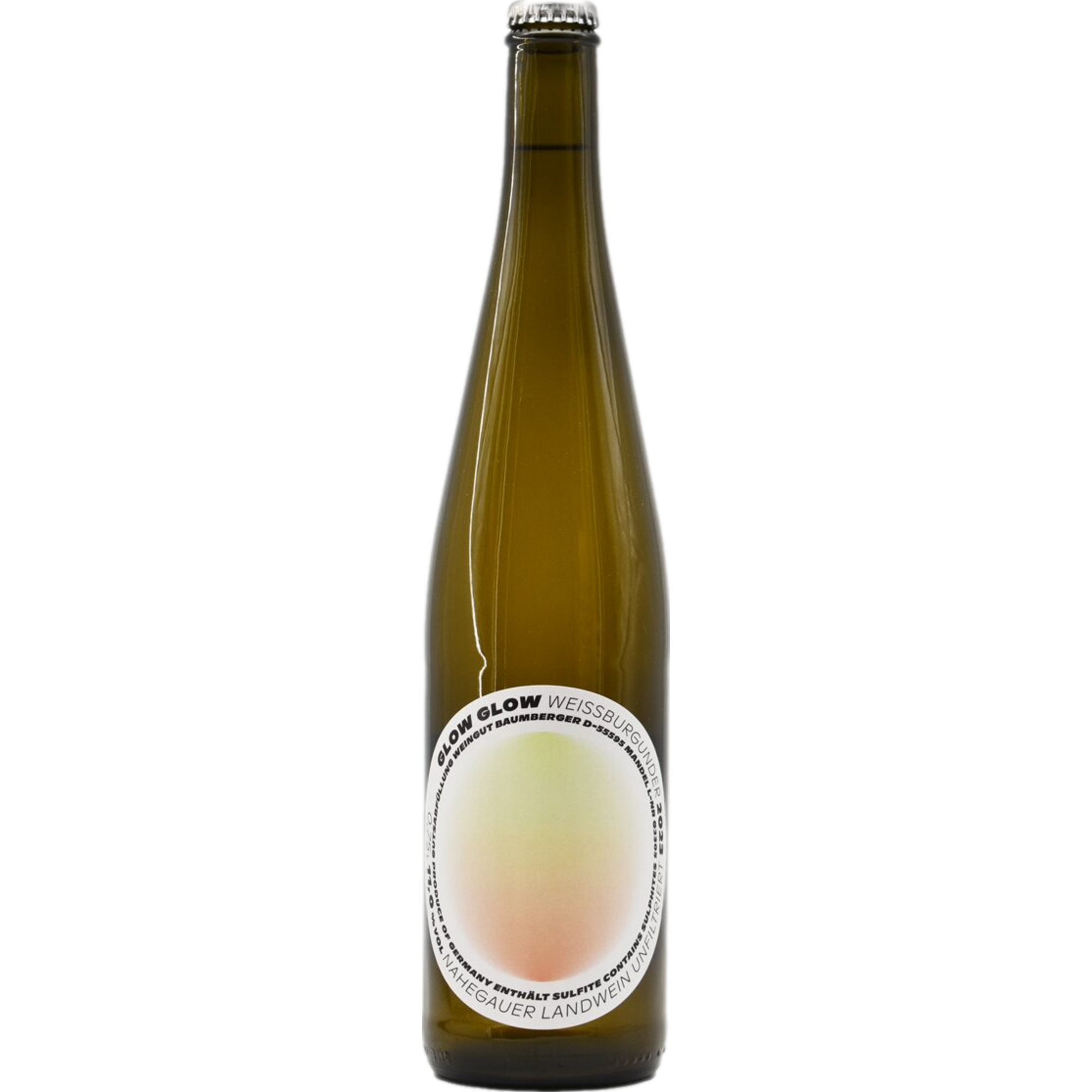 Glow Glow Weissburgunder Bio, Trocken, Nahe, Nahe, 2023, Weißwein