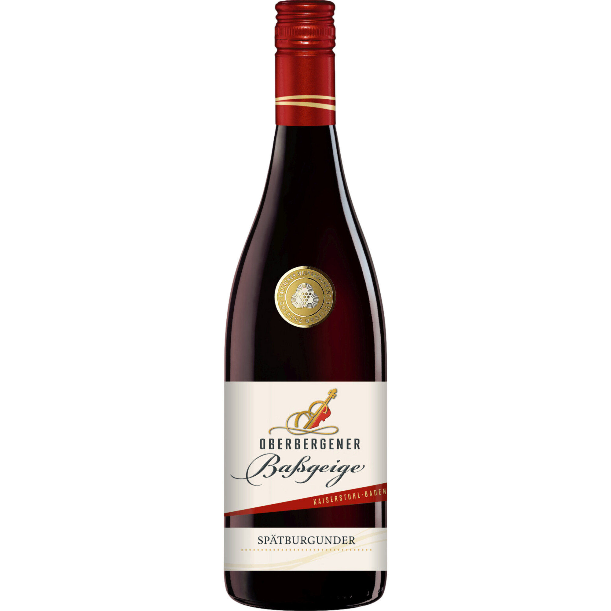 Oberbergener Baßgeige Spätburgunder Kabinett, Halbtrocken, Baden, Baden, 2023, Rotwein