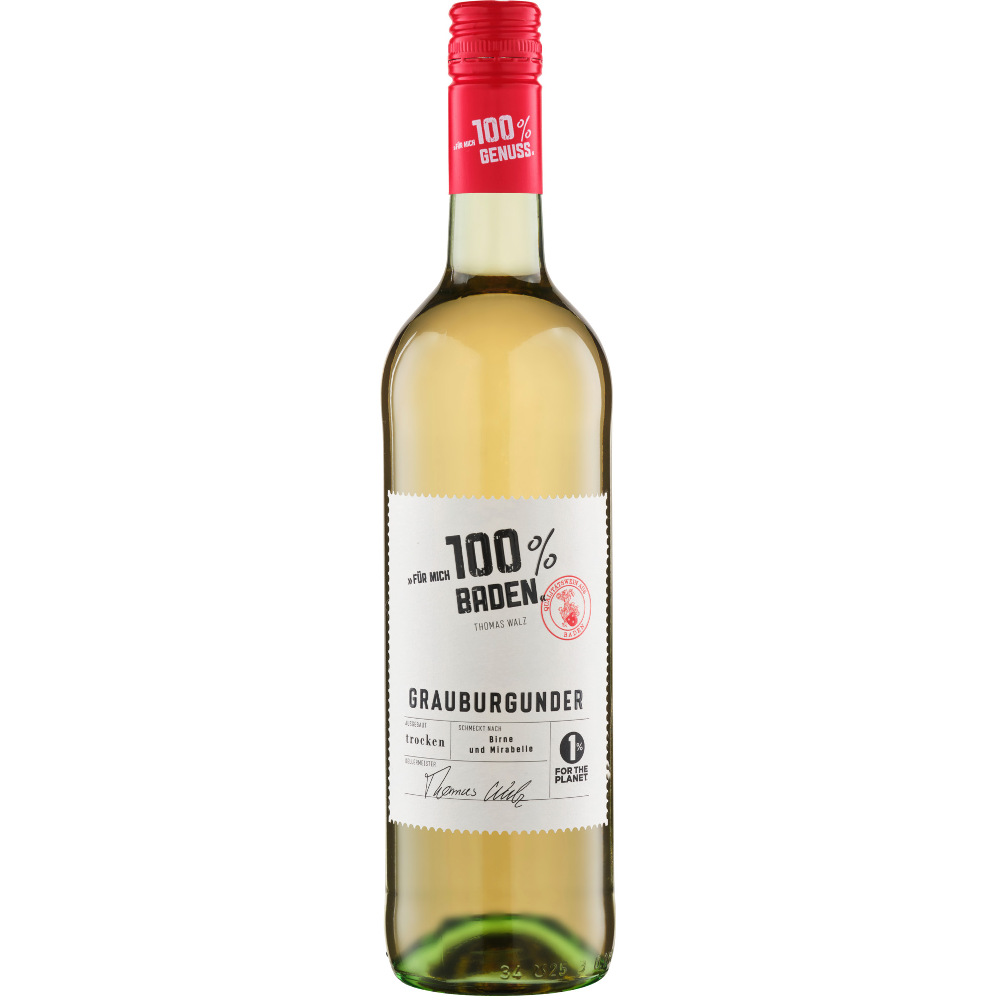 Für mich 100% Grauburgunder, Trocken, Baden, Baden, 2024, Weißwein