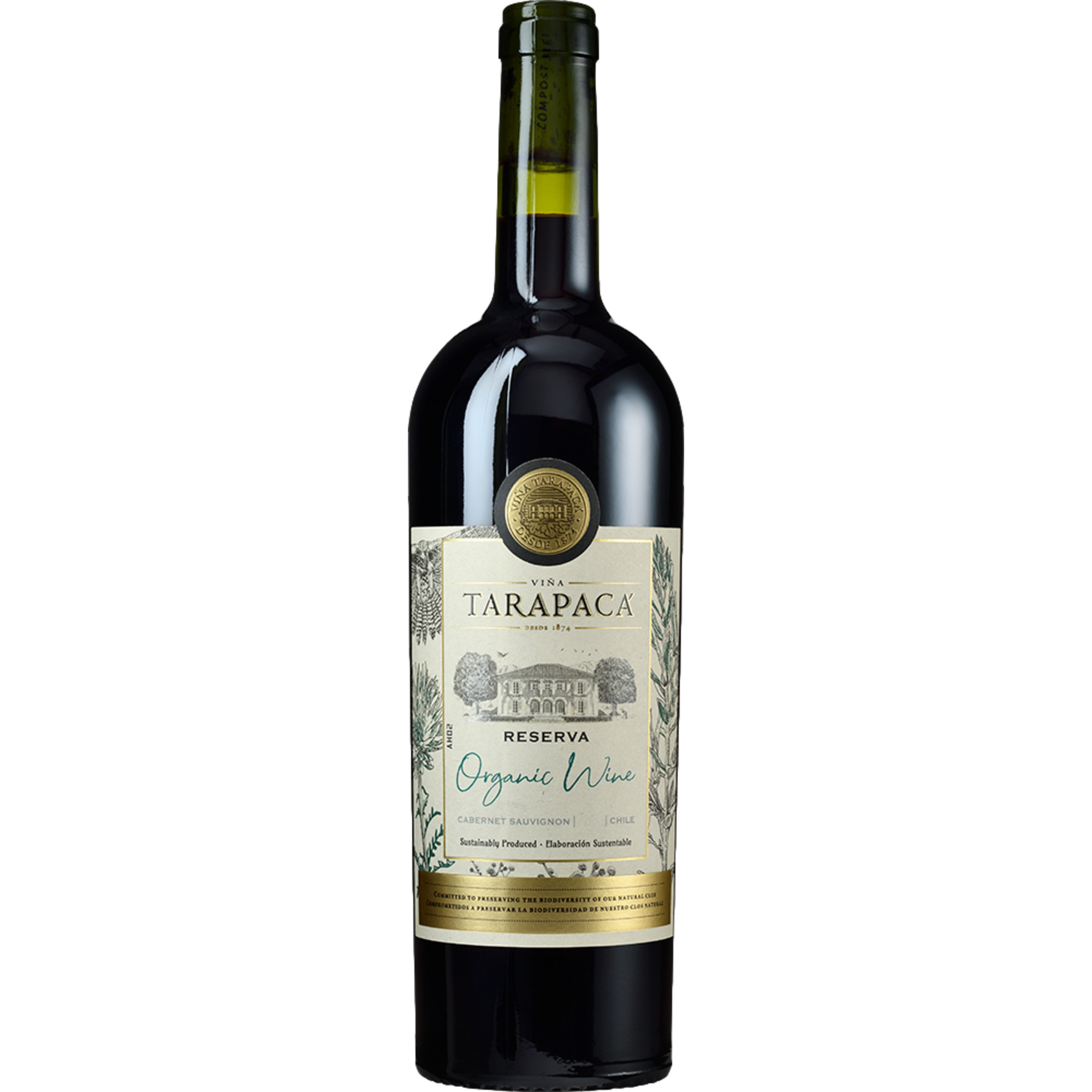 Image of Tarapacá Cabernet Sauvignon Reserva Bio, Valle del Maipo, Maipo Valley, 2023, Rotwein