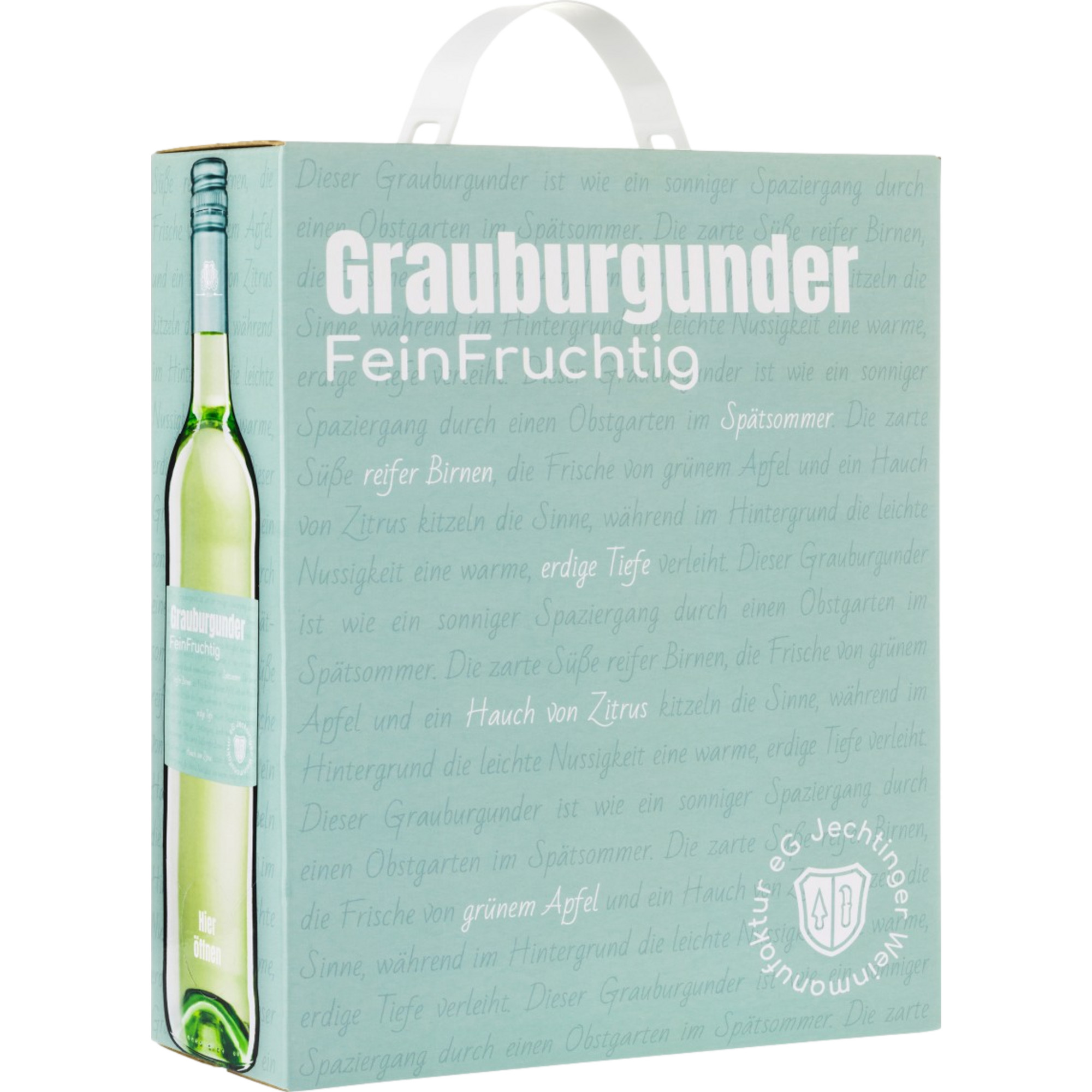 Jechtinger FeinFruchtig Grauburgunder, Feinfruchtig, Baden, Bag in Box, Baden, 2024, Weißwein