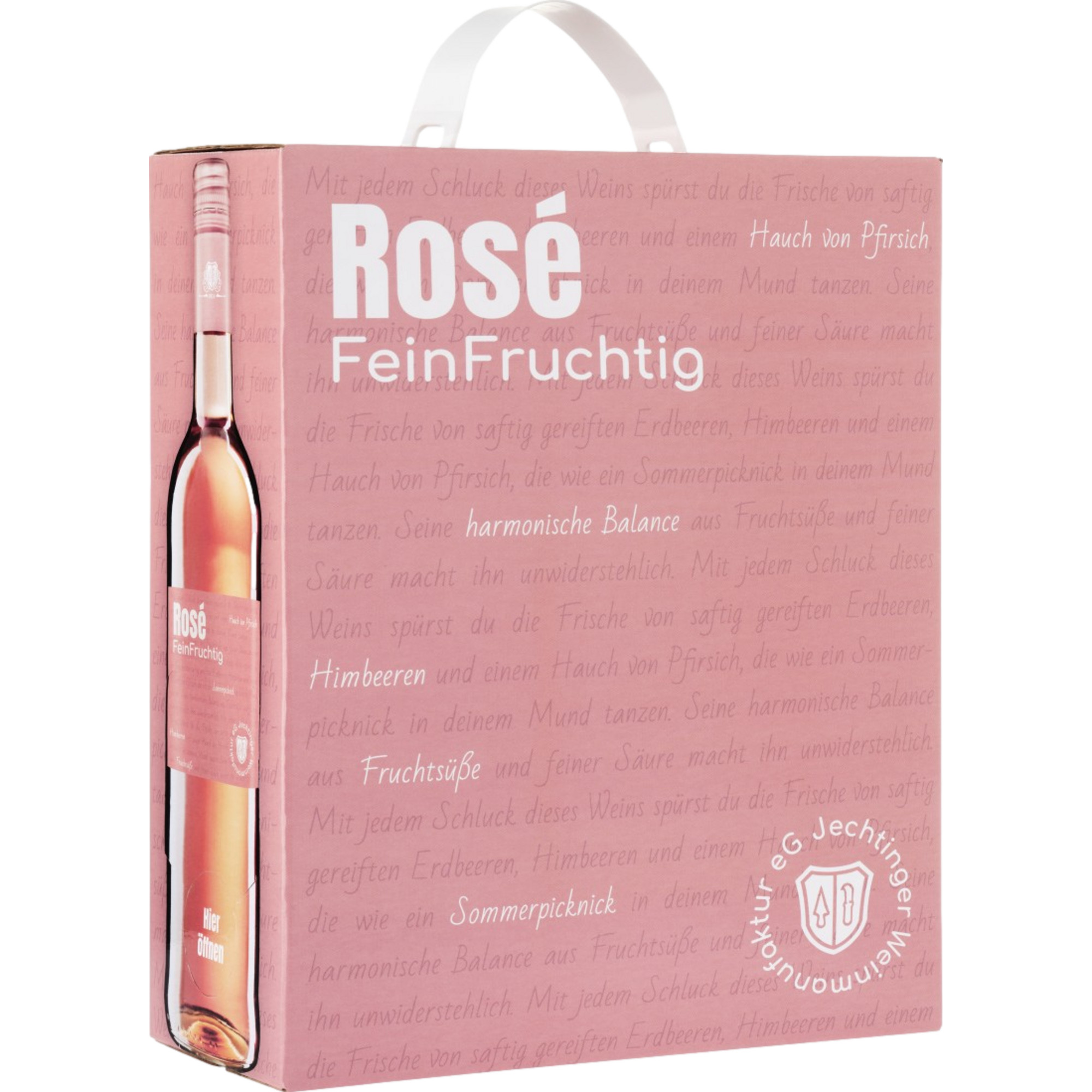 Jechtinger FeinFruchtig Rosé, Feinfruchtig, Baden, Bag in Box, Baden, 2024, Roséwein