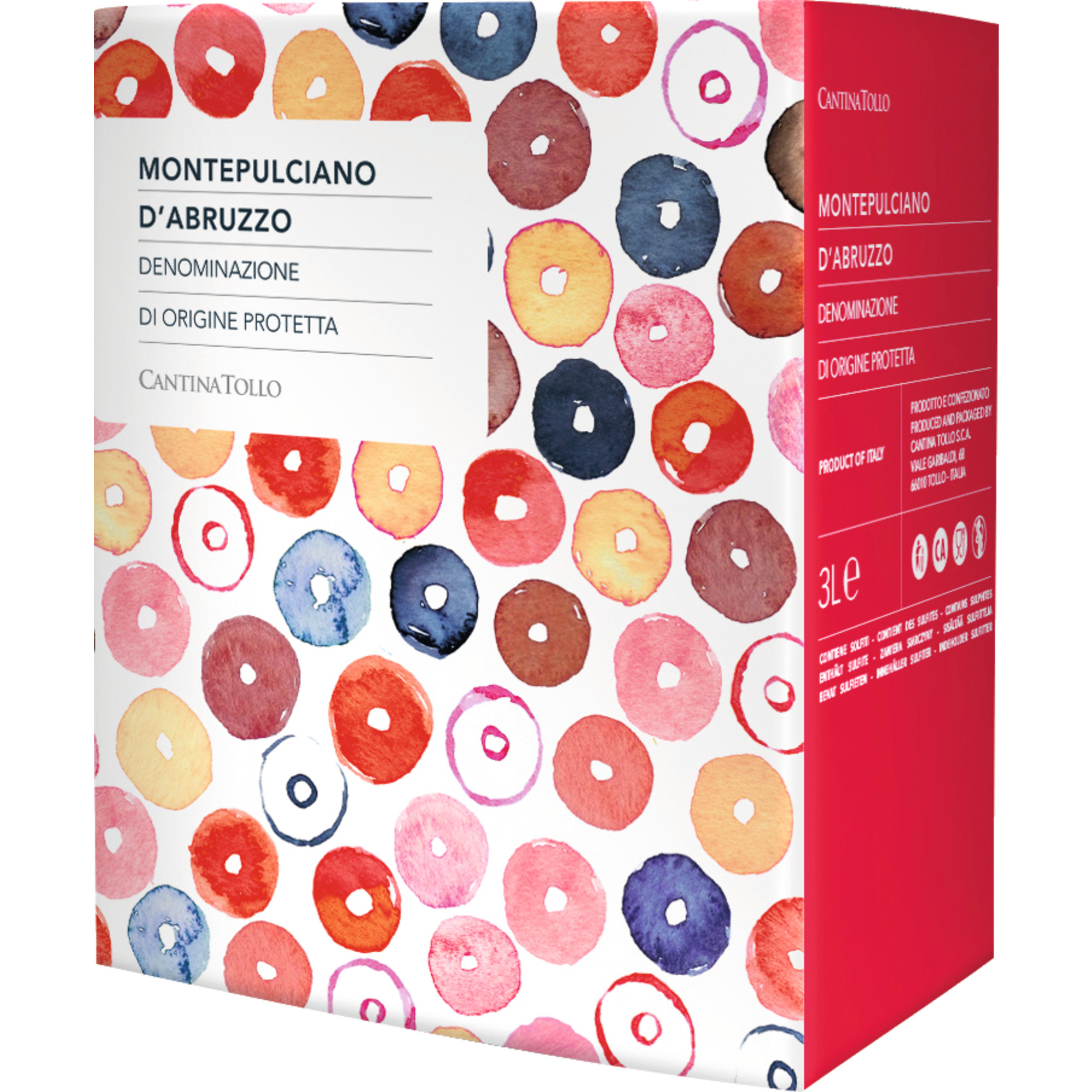 Montepulciano d'Abruzzo, Montepulciano d'Abruzzo DOP, Bag in Box 3 L, Abruzzen, 2024, Rotwein