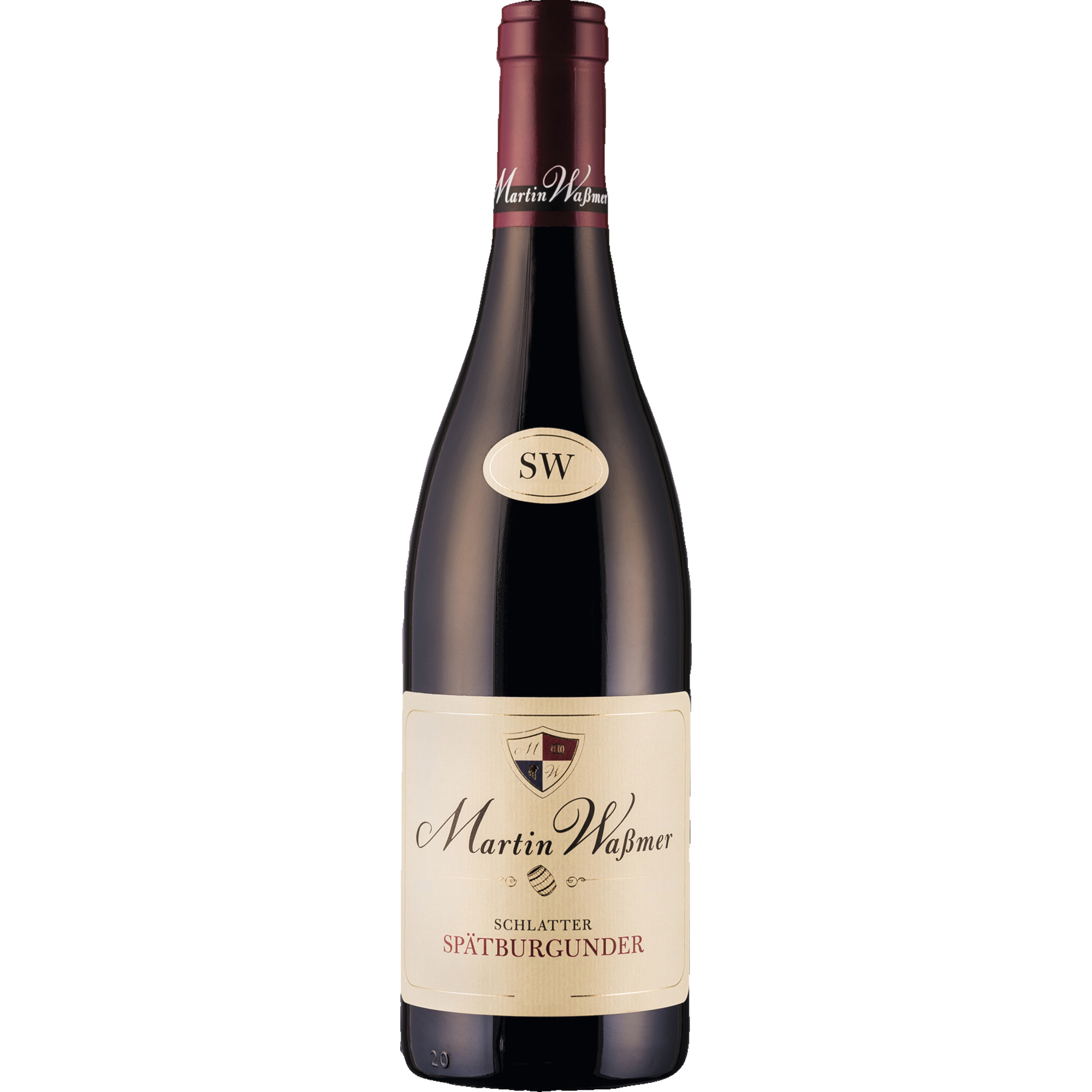Waßmer Schlatter Spätburgunder SW, trocken, Baden, Baden, 2021, Rotwein