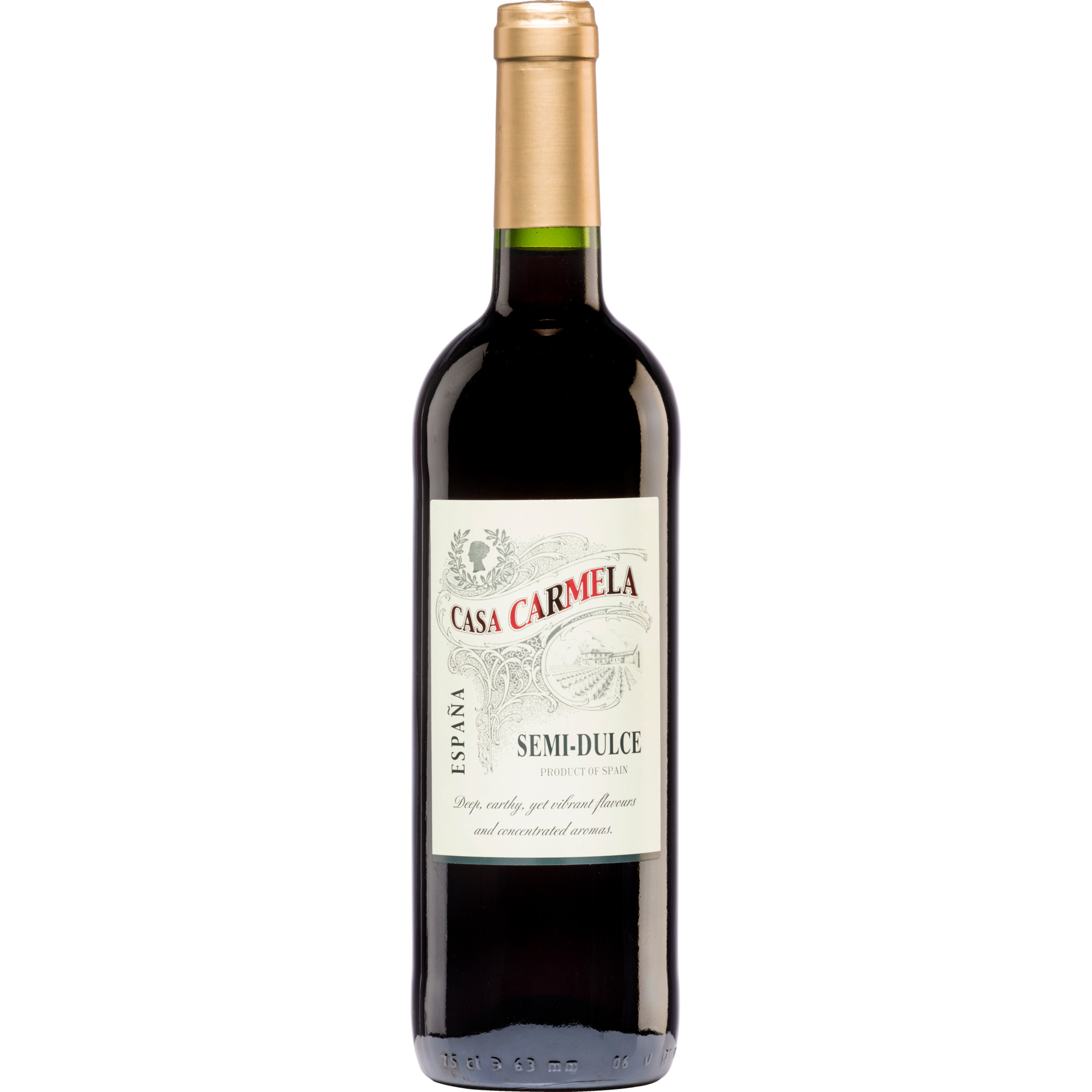 Casa Carmela Semi-Dulce Tinto, Yecla DO, Murcia, 2024, Rotwein