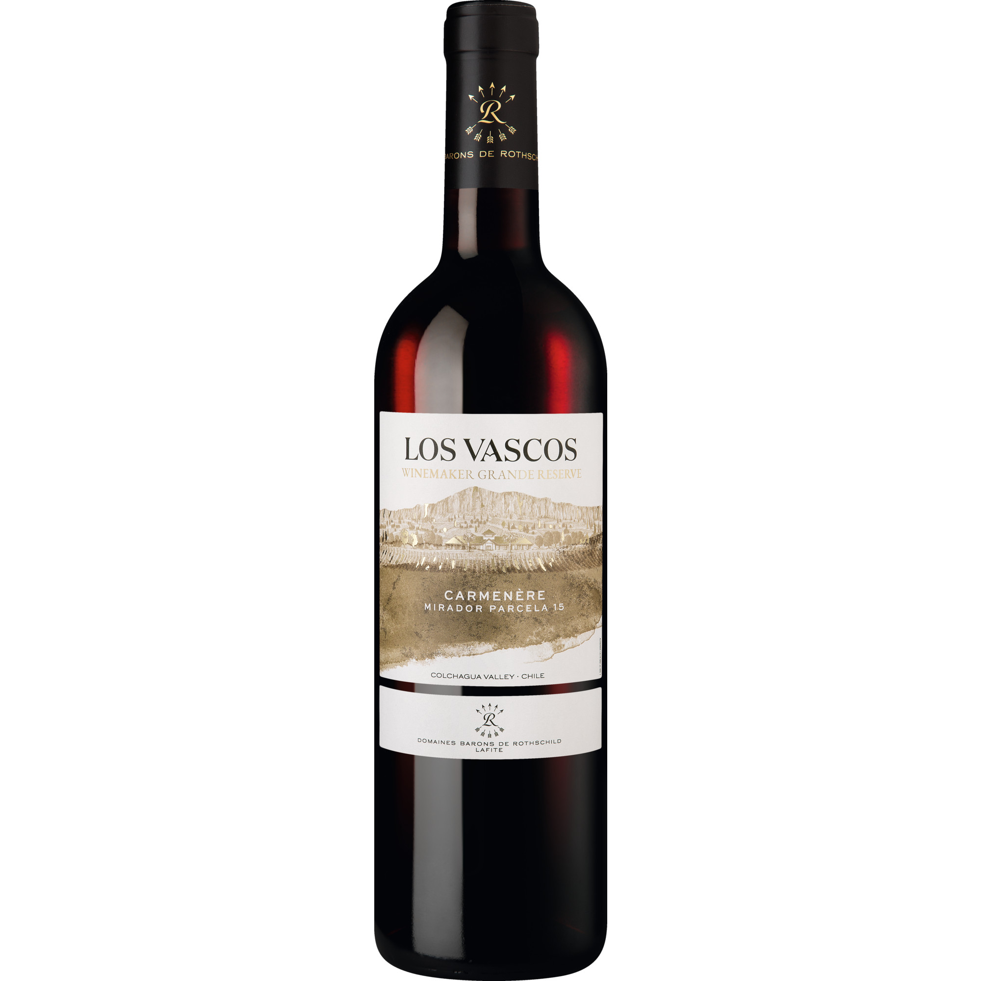 Los Vascos Winemaker Grande Réserve Carmenère, Mirador Parcela 15, Valle de Colchagua, Valle Central, 2022, Rotwein