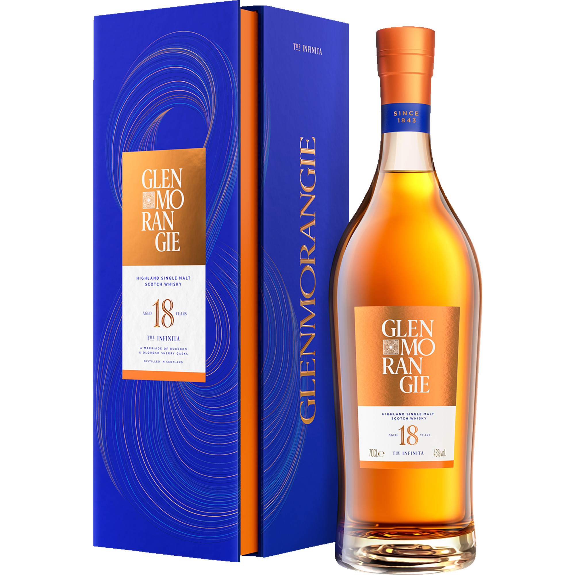 Glenmorangie The Infinita 18 Years Old, Geschenkbox, 0,7 L, 43% Vol., Schottland, Spirituosen