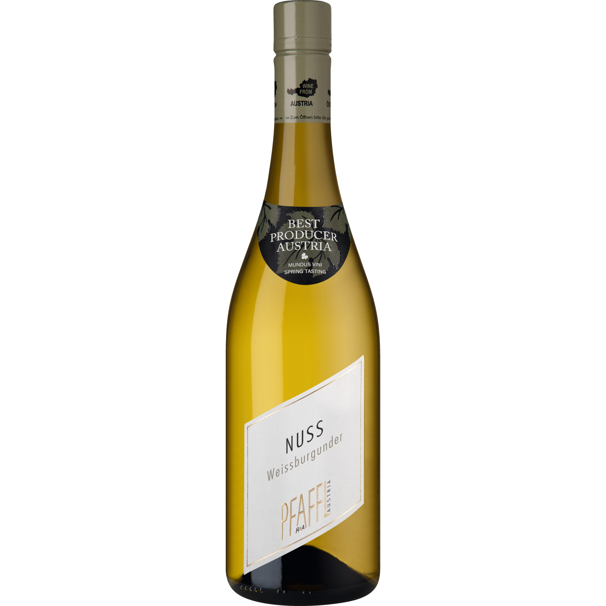 Weißburgunder Nuss, Niederösterreich, Niederösterreich, 2025, Weißwein