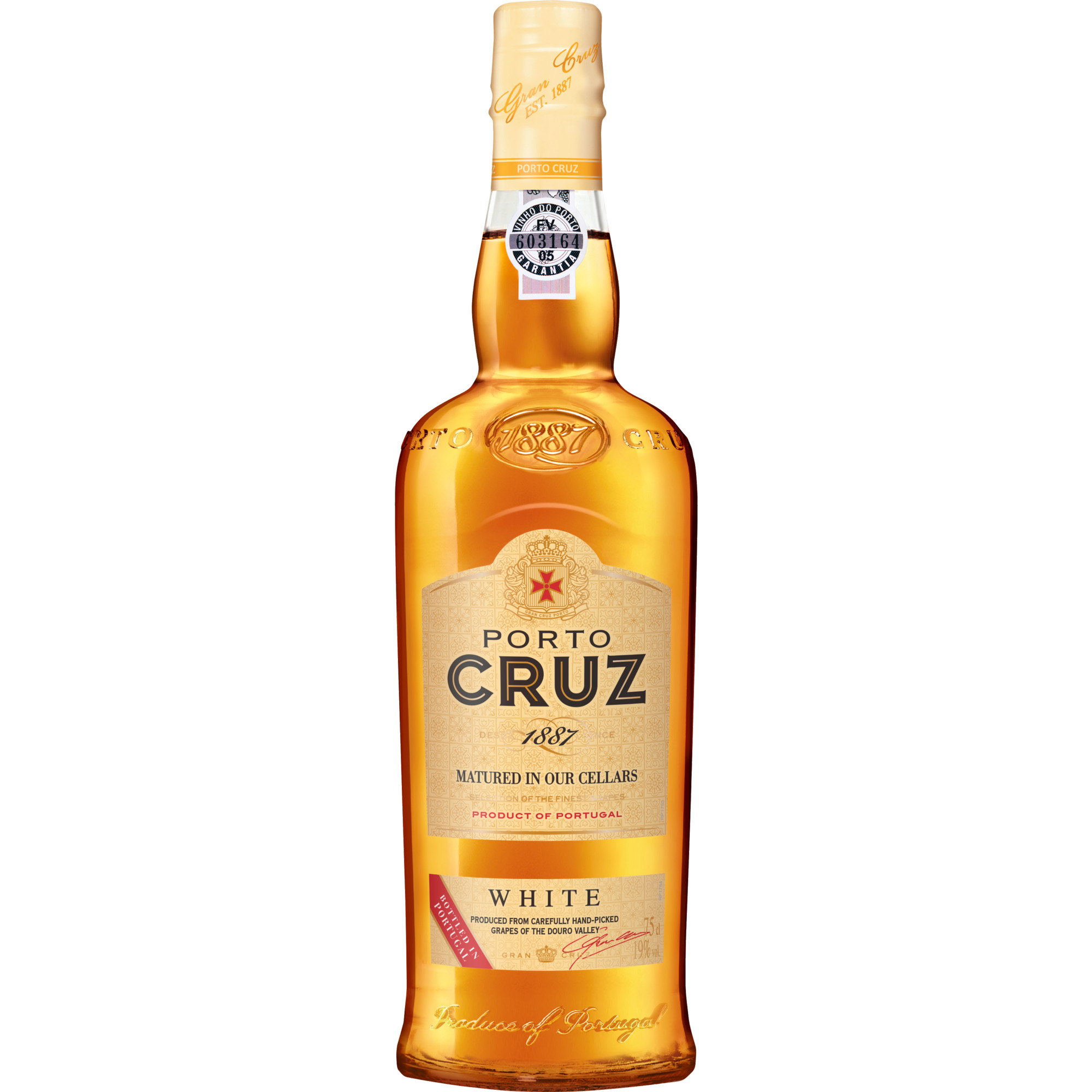 Cruz White Port, Vinho do Porto DOC, 0,75 L, 19,0% Vol., Douro, Spirituosen